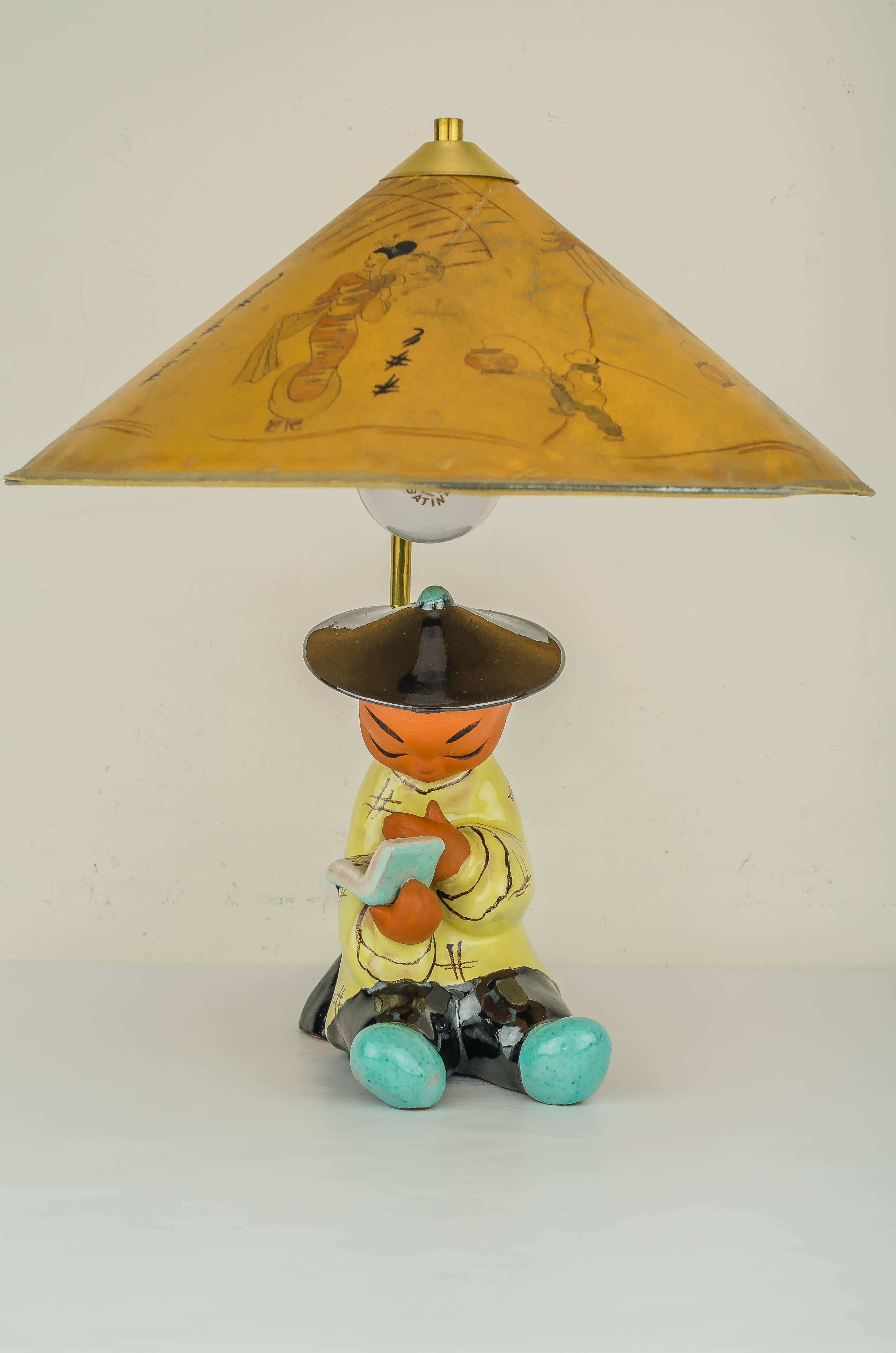 Autrichien Lampe de table de Karli Bauer, vers les années 1950 en vente