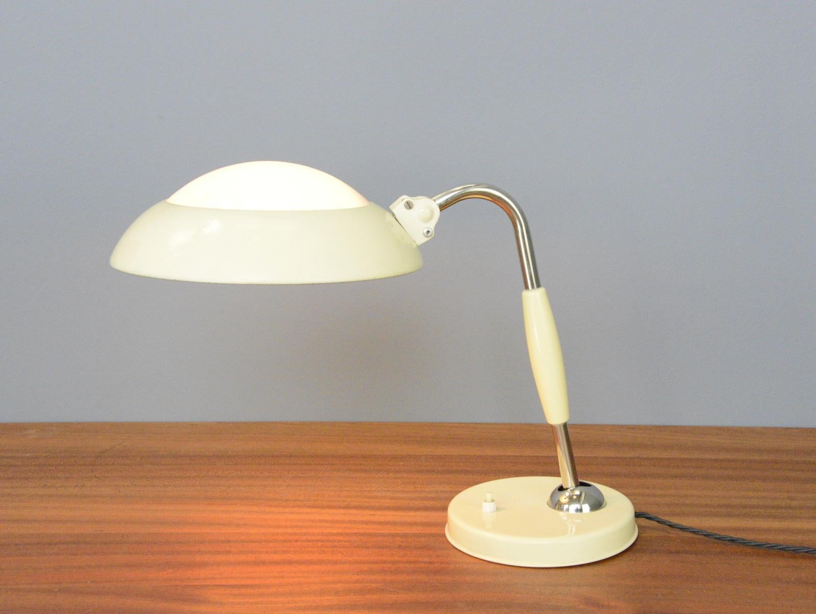 Steel Table Lamp by Koranda, circa 1930s For Sale