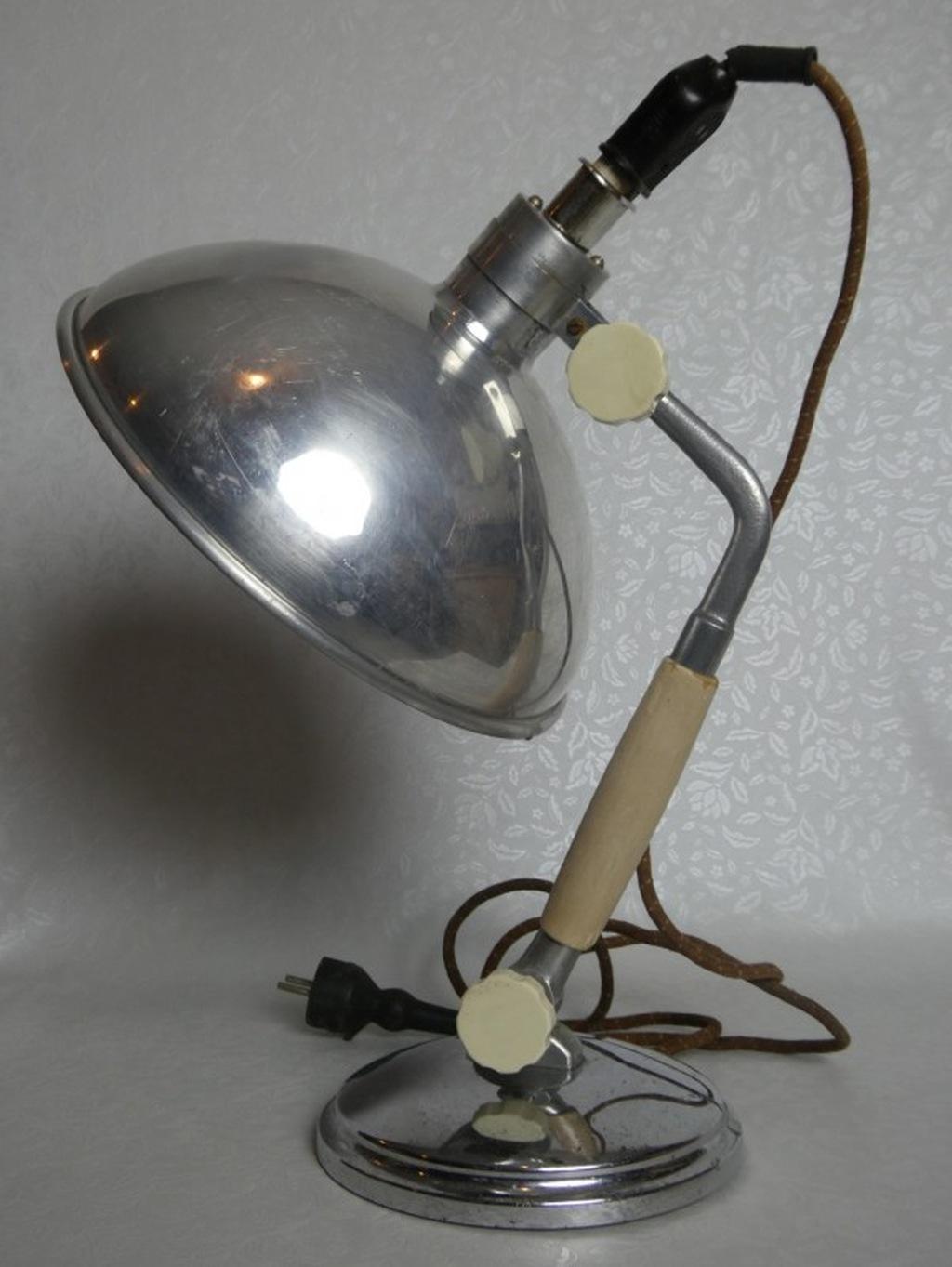 Slovak Table Lamp by Kurt Rosenthal Fabrik Elektromed Oly-Lux 1950 For Sale