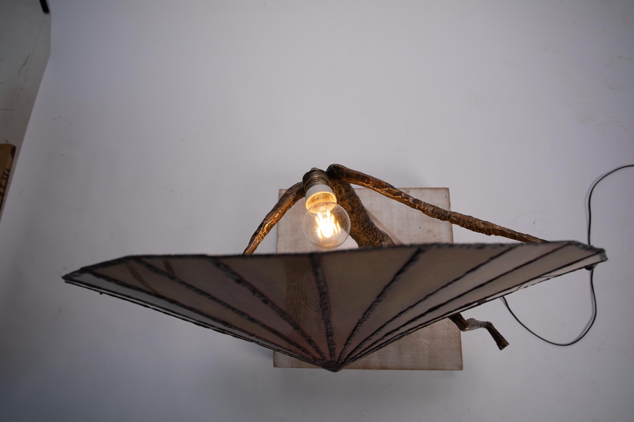 Table Lamp by L'Artiste Fantôme in Bronze 3