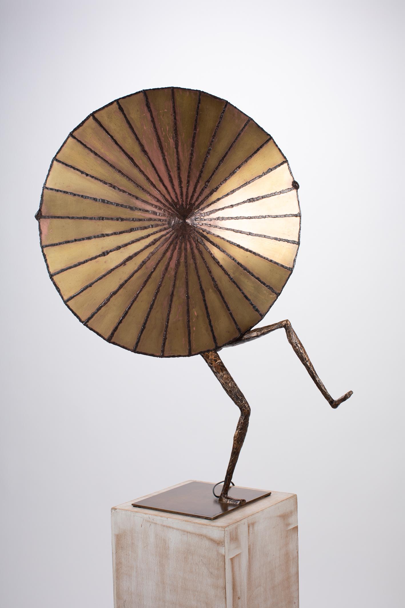 Modern Table Lamp by L'Artiste Fantôme in Bronze