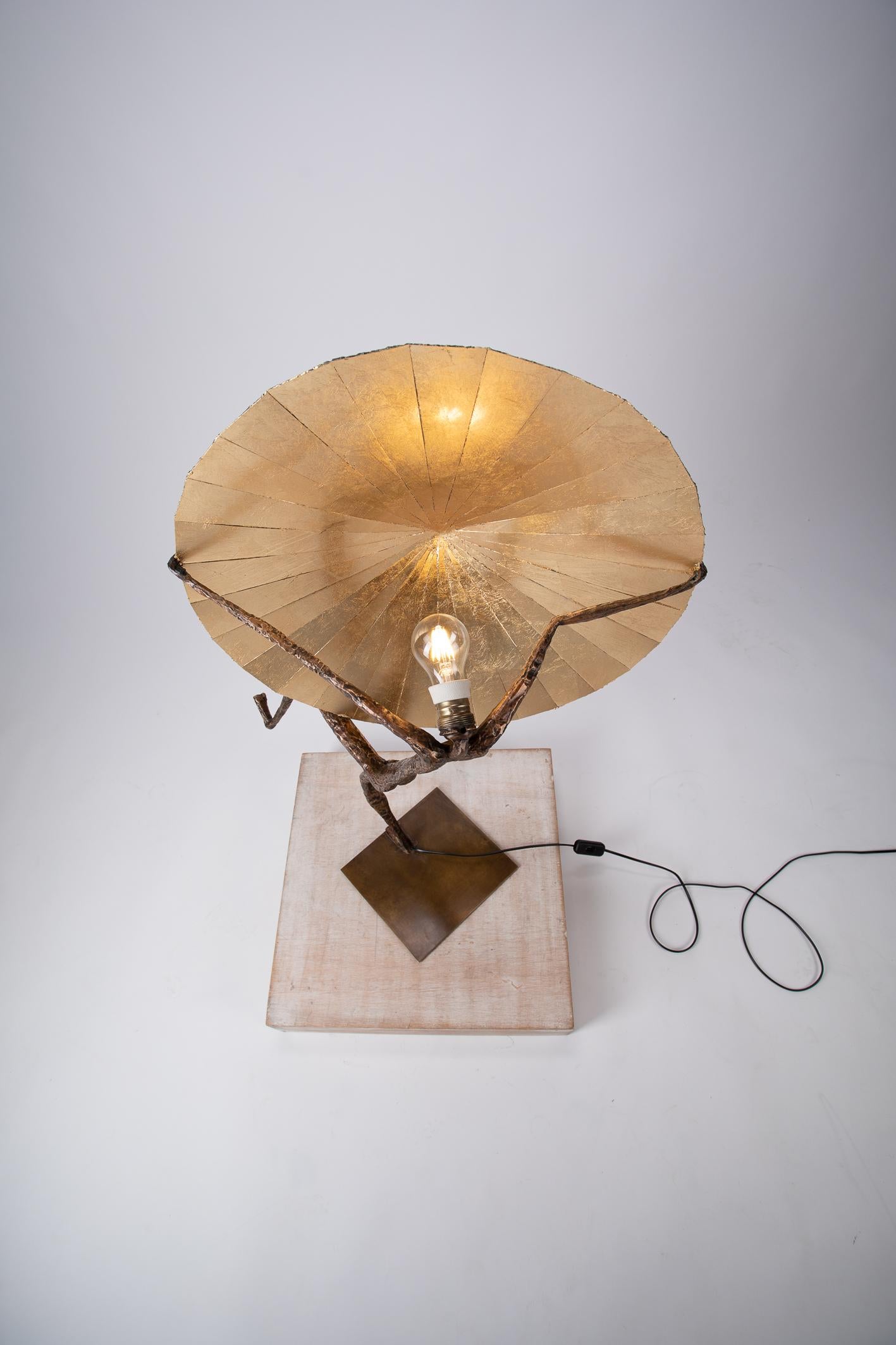 Table Lamp by L'Artiste Fantôme in Bronze 1