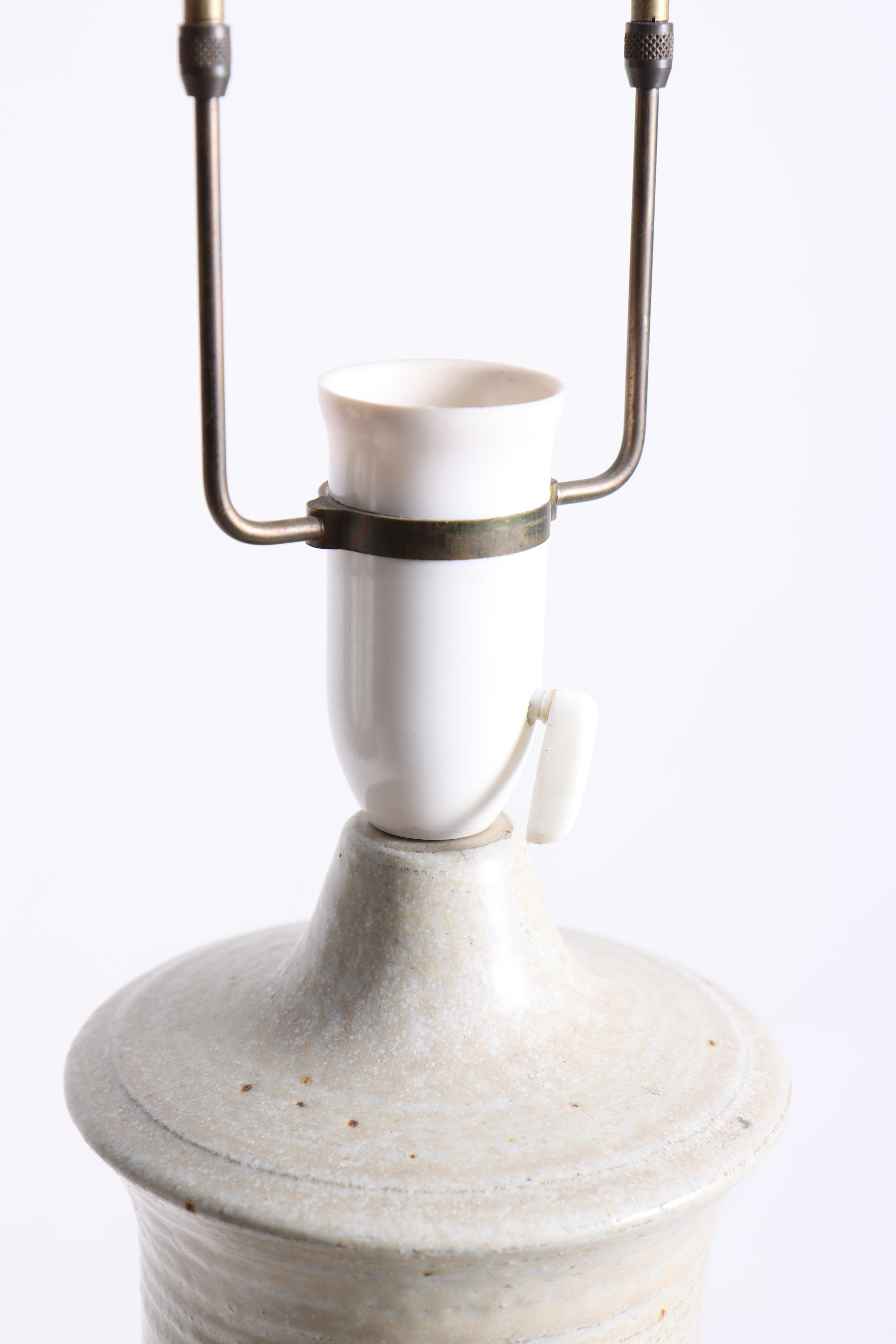 Mid-20th Century Table Lamp by Laurits Hjorth Ceramic