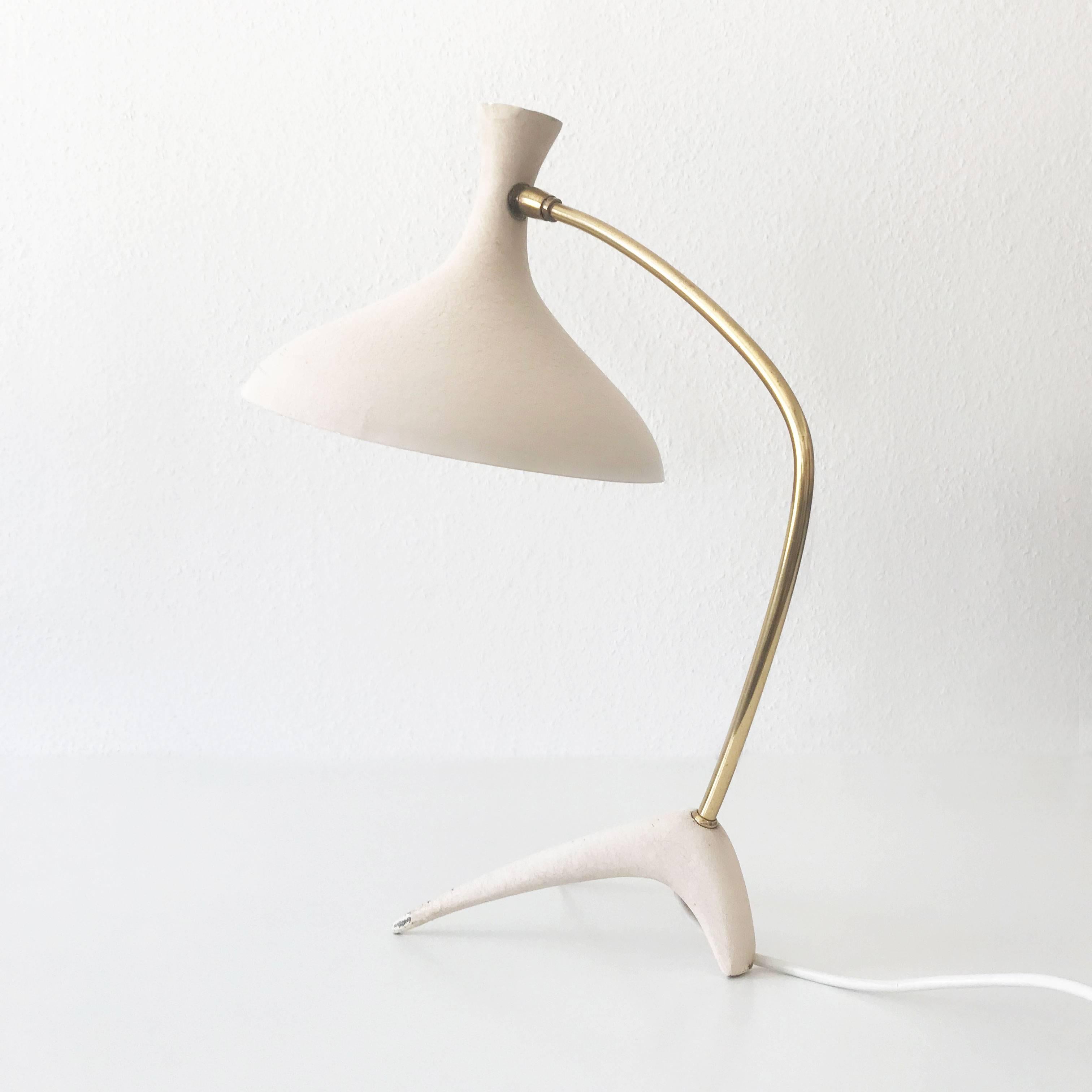 Metal Table Lamp by Louis Kalff for Gebrüder Cosack, 1950s, Germany