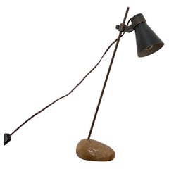 Retro Midcentury Floor Lamp Luigi Caccia Dominioni Sasso Brass Italy 1950s