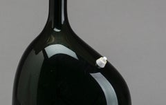 Tischlampe von Magnus Eleback, schwarze Keramik, Schweden, 1978