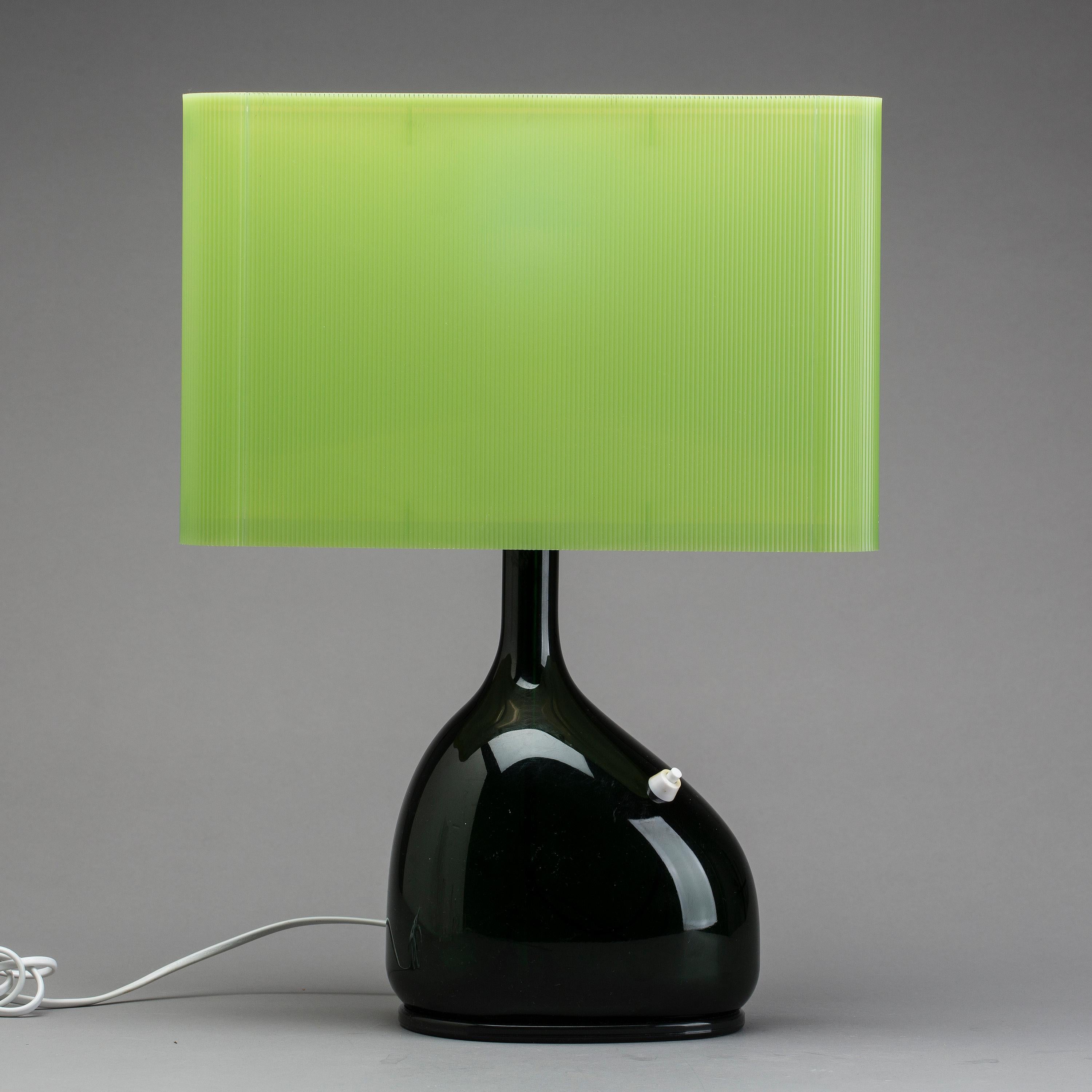Table Lamp by Magnus Eleback Black Ceramic, Sweden, 1978 In Good Condition For Sale In Paris, FR