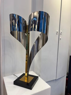 Table lamp by Maison Charles Steel, Circa 1970's, France