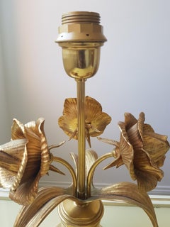 Vintage Hollywood Regency Brass Table Lamp , 1970s