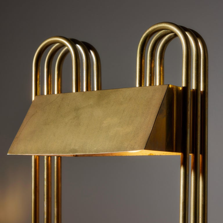 Brass Table Lamp by Marcel Breuer