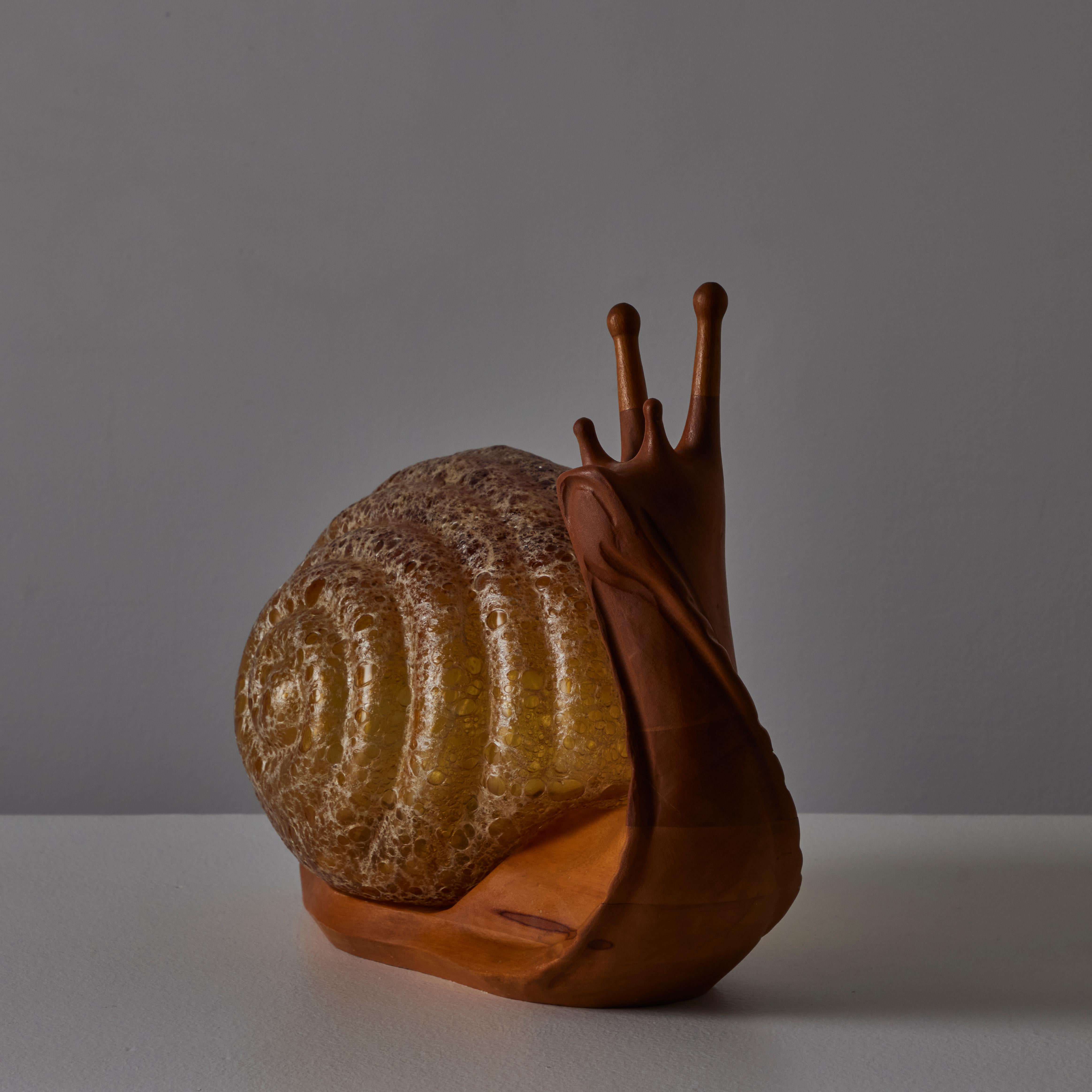 Italian Snail Table Lamp by Marzio Cecchi for Dimensione Fuoco For Sale