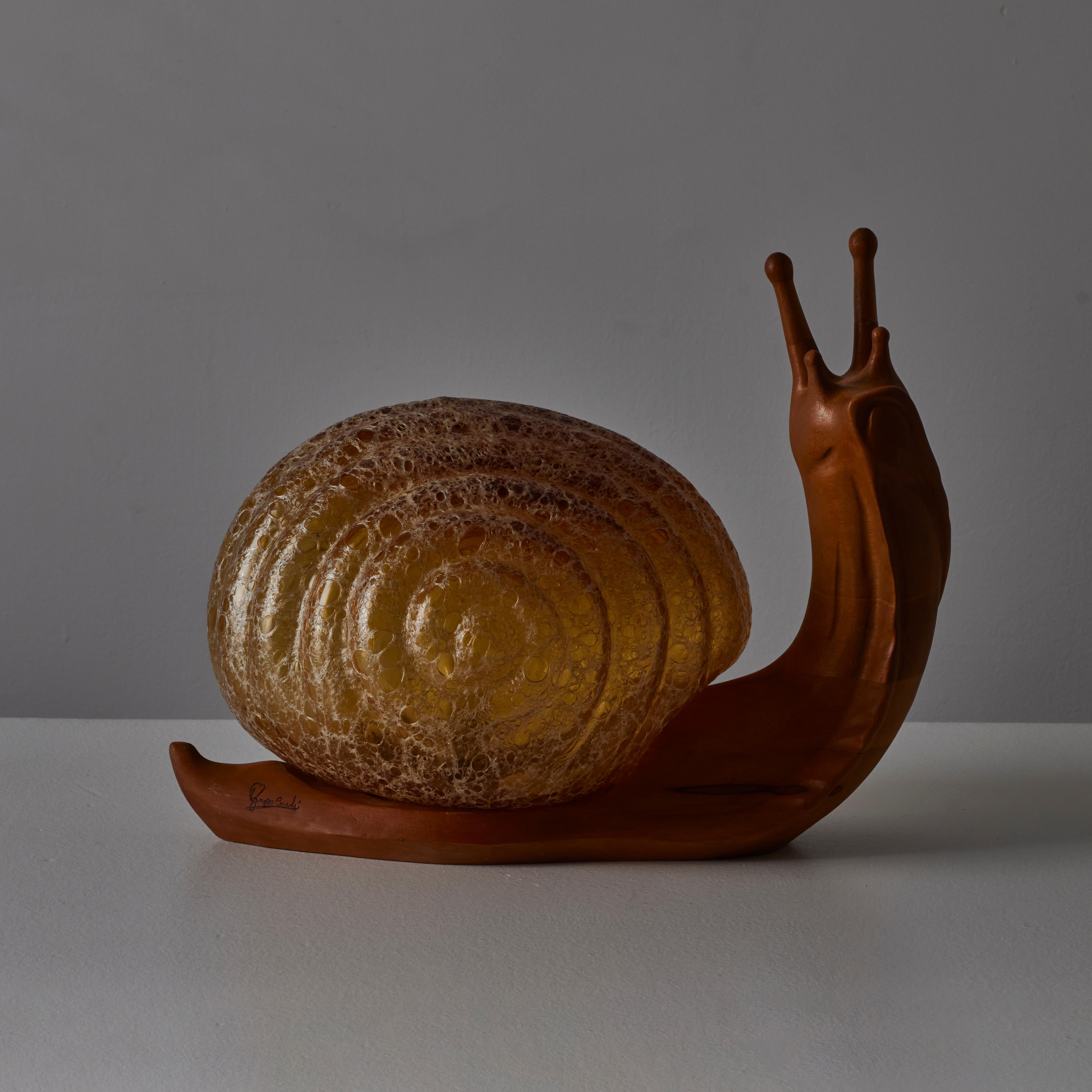 Late 20th Century Snail Table Lamp by Marzio Cecchi for Dimensione Fuoco For Sale