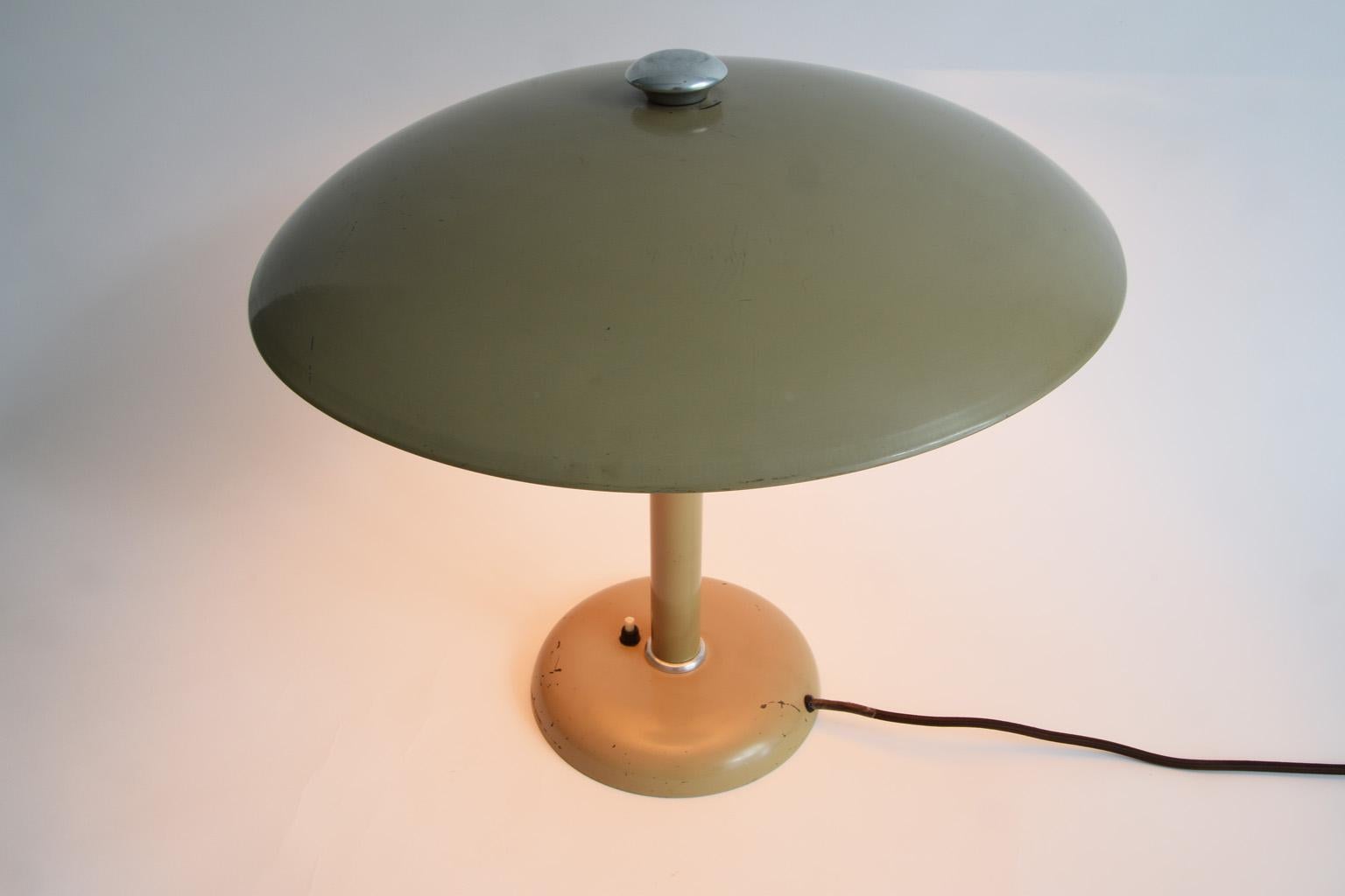 Metal Table Lamp by Max Schumacher for Werner Schröder Bauhaus, Germany, 1934 For Sale