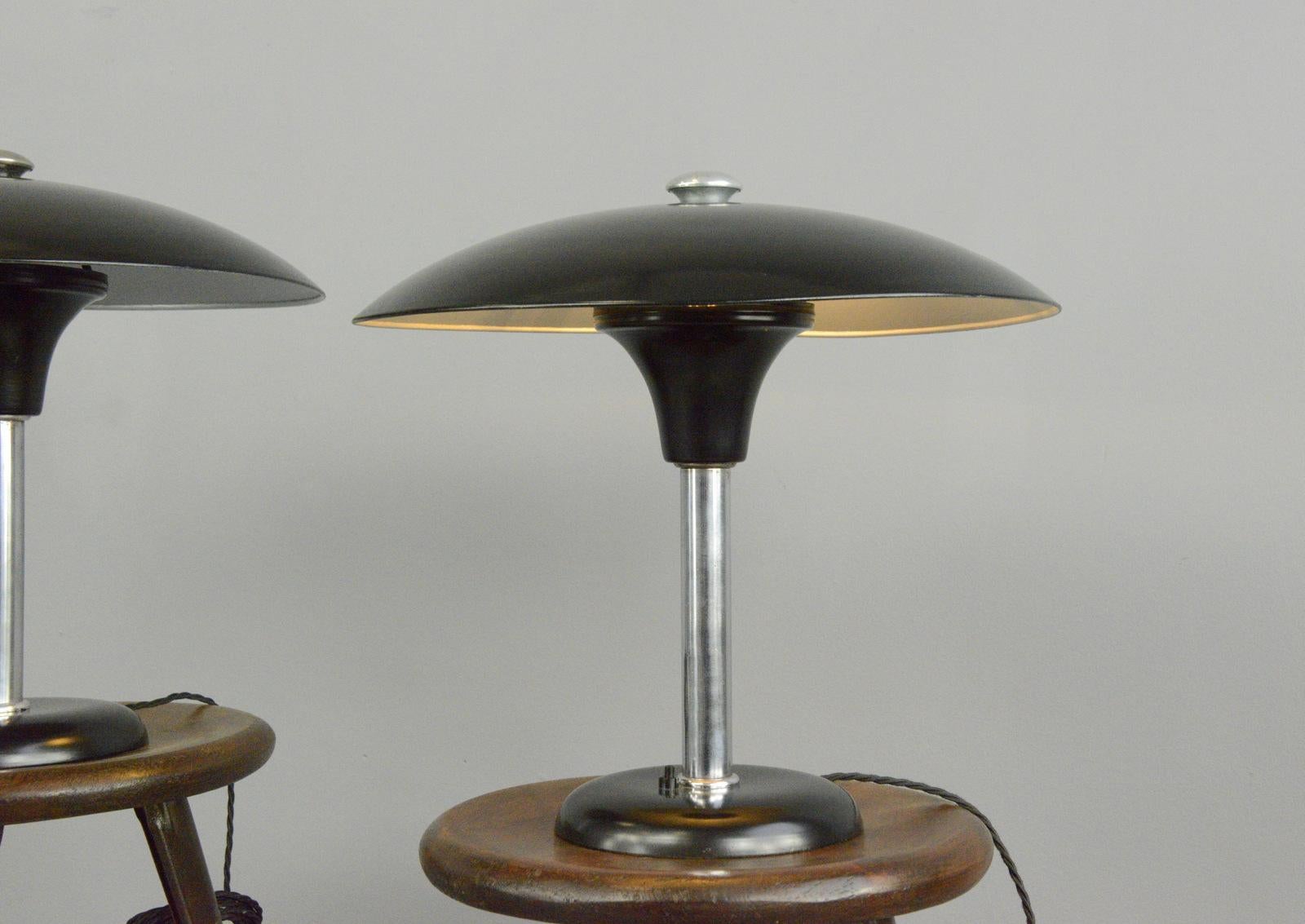 Bauhaus Table Lamp by Max Schumacher for Werner Schröder Lobenstein