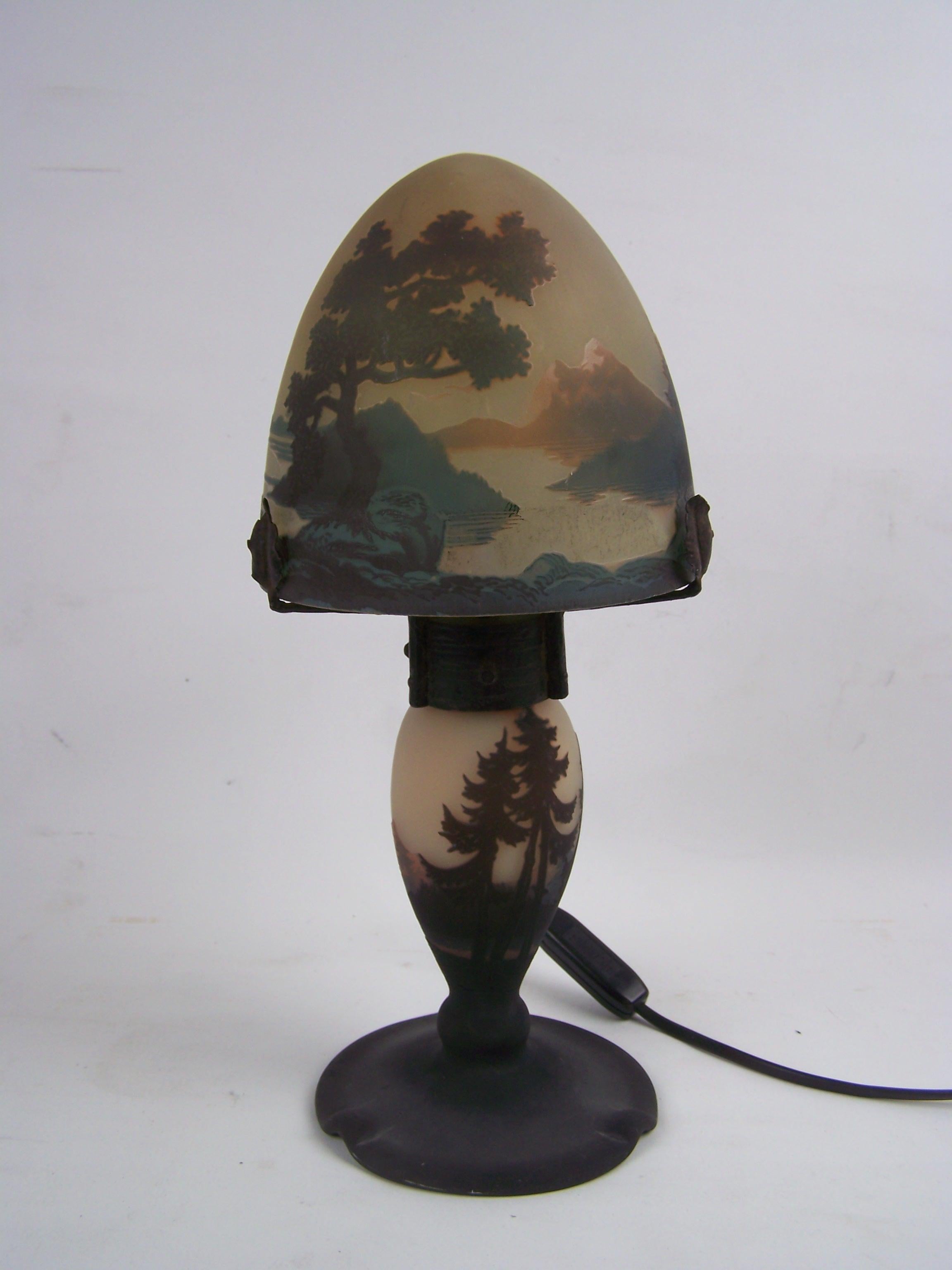 Table Lamp by Muller Frères from Lunéville For Sale 3