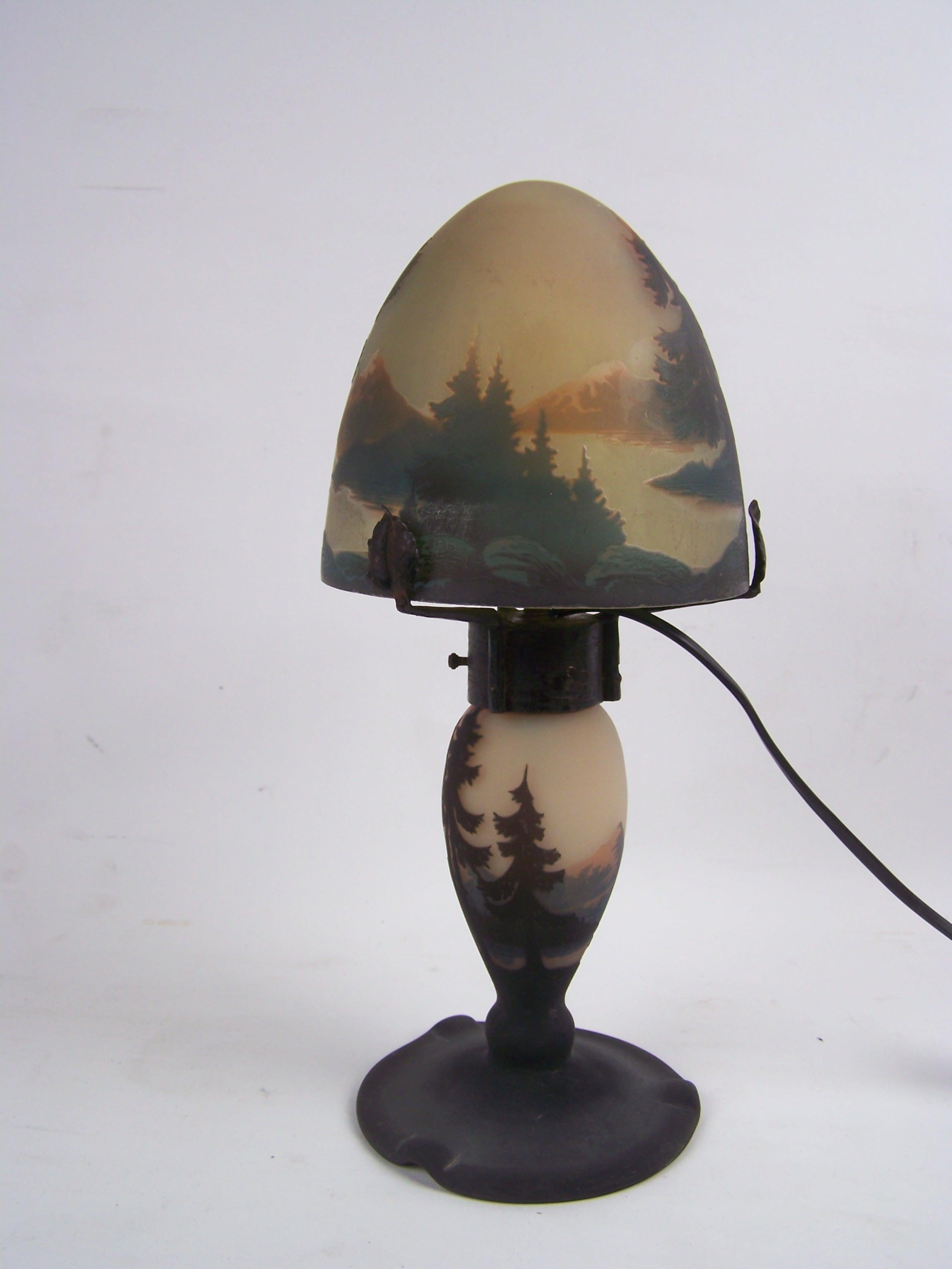 Table Lamp by Muller Frères from Lunéville For Sale 4