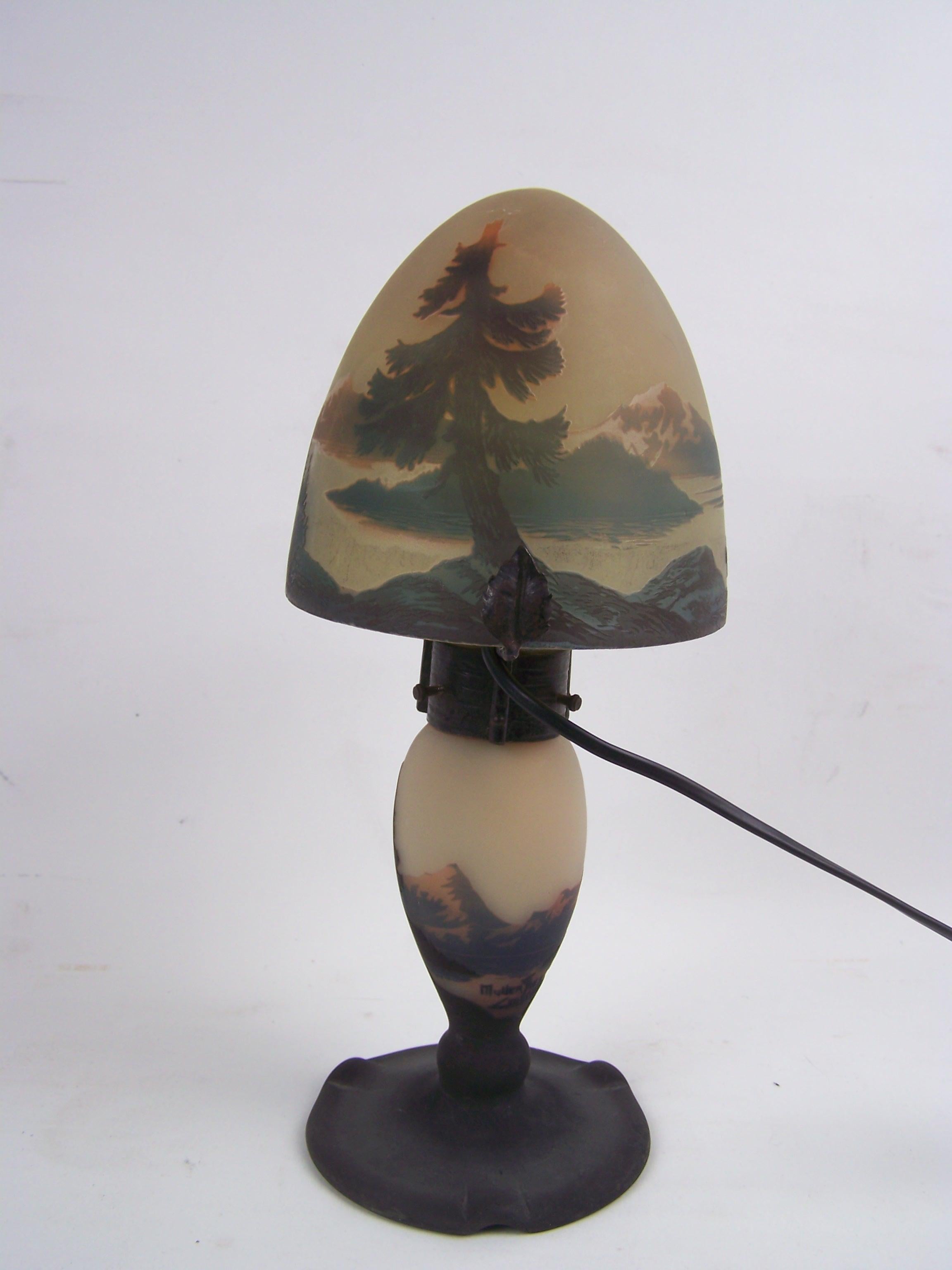 Table Lamp by Muller Frères from Lunéville For Sale 5