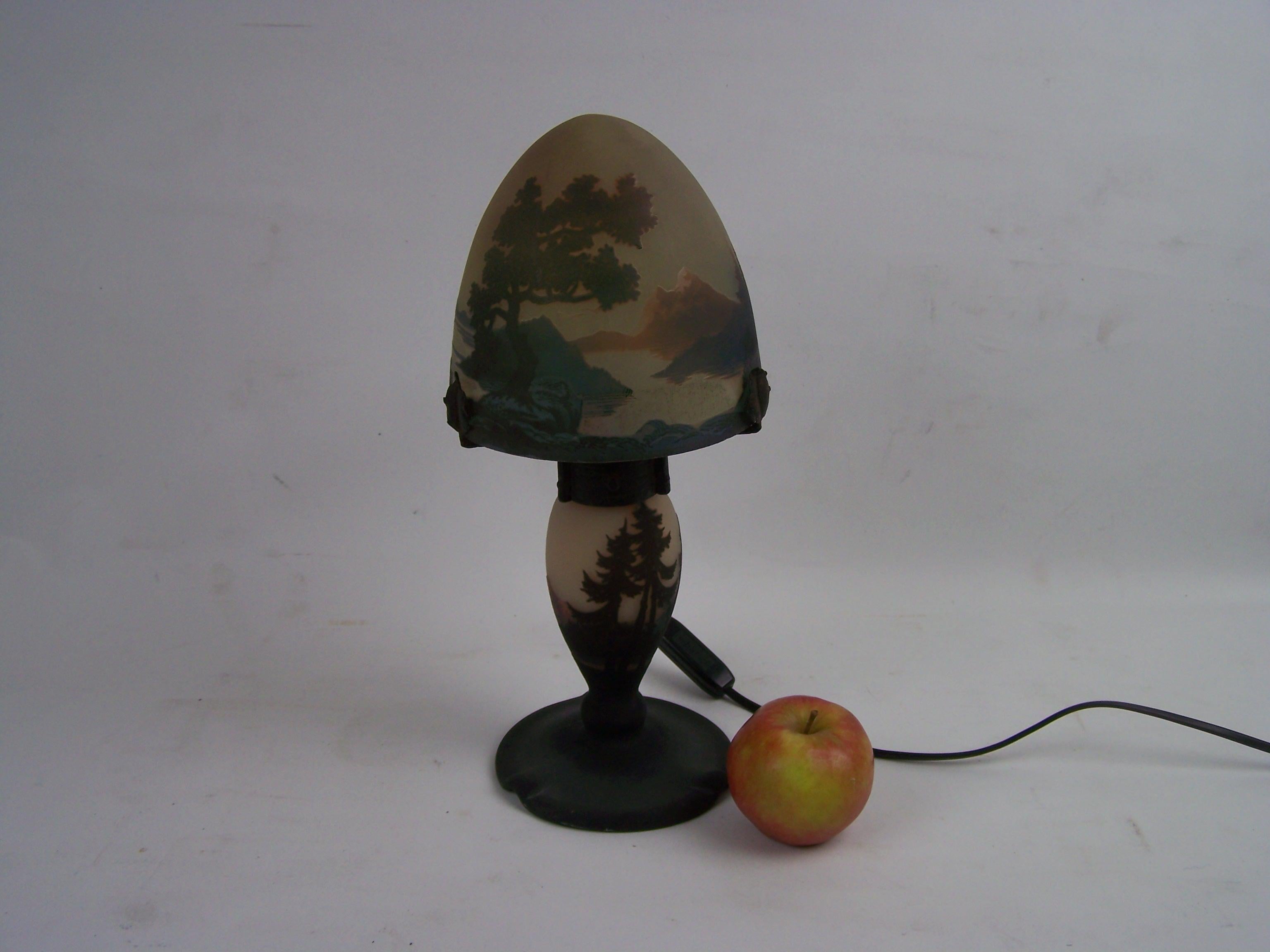 Table Lamp by Muller Frères from Lunéville For Sale 1