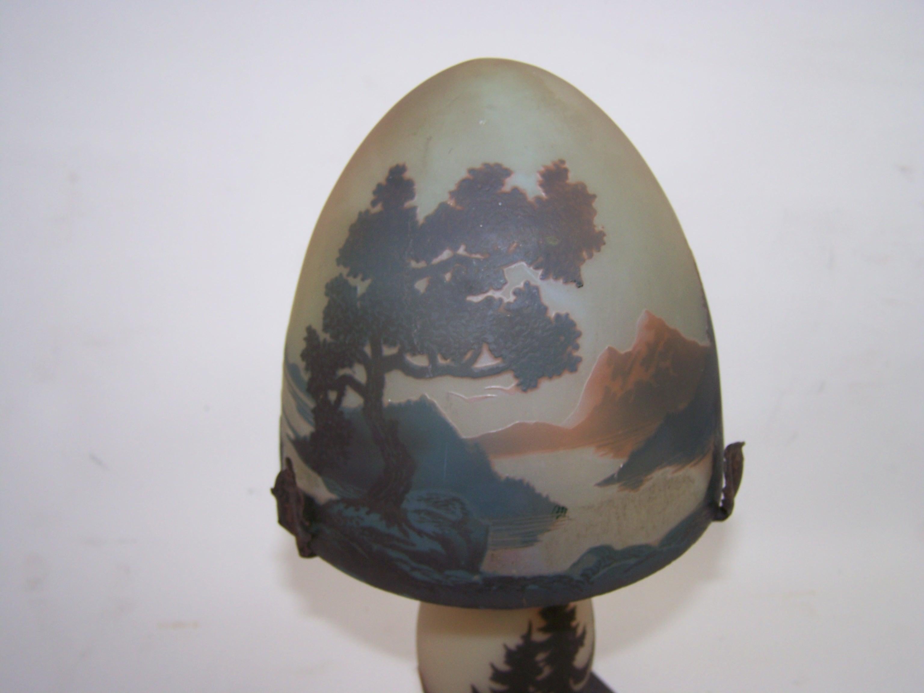 Table Lamp by Muller Frères from Lunéville For Sale 2