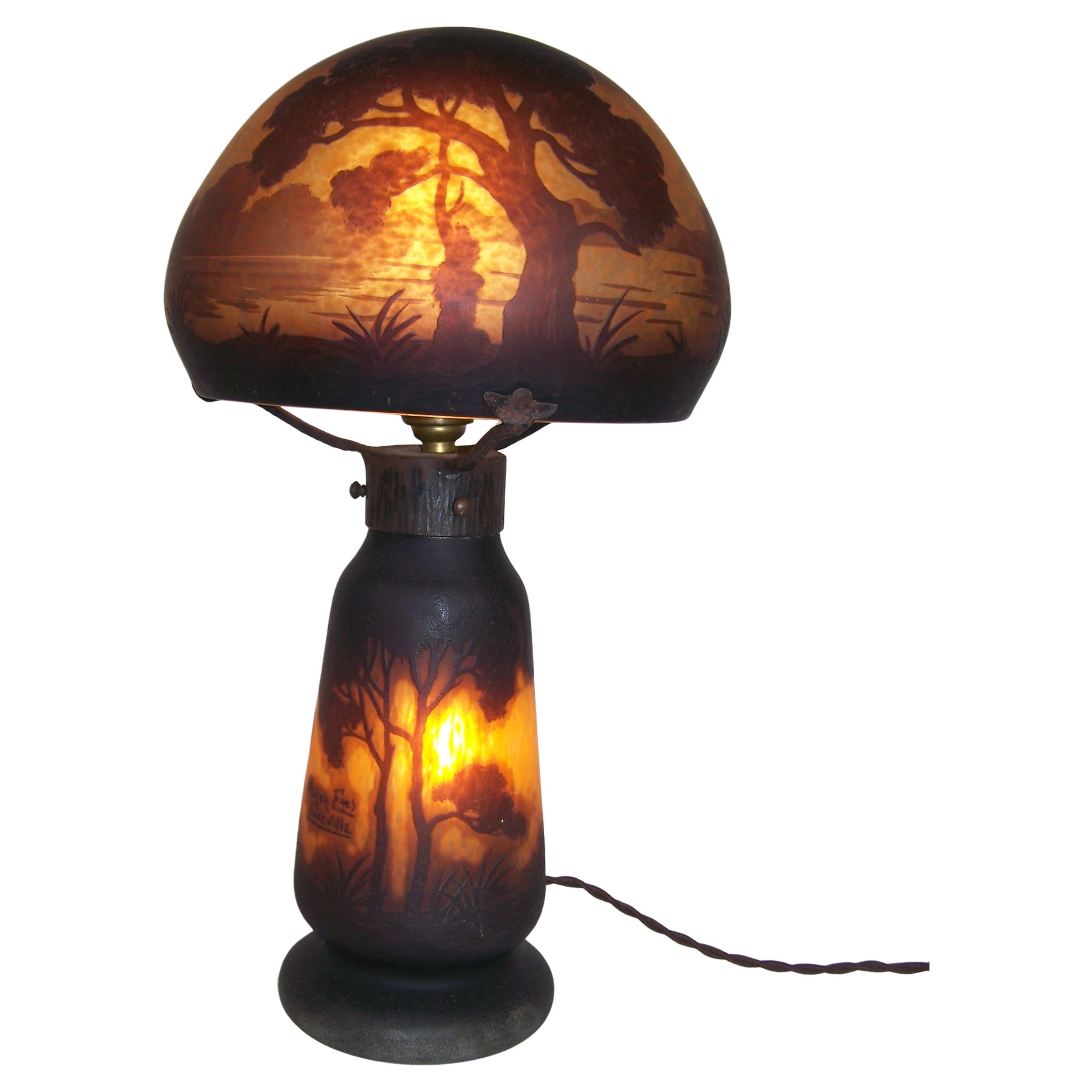 Table Lamp by Muller Frères from Lunéville For Sale