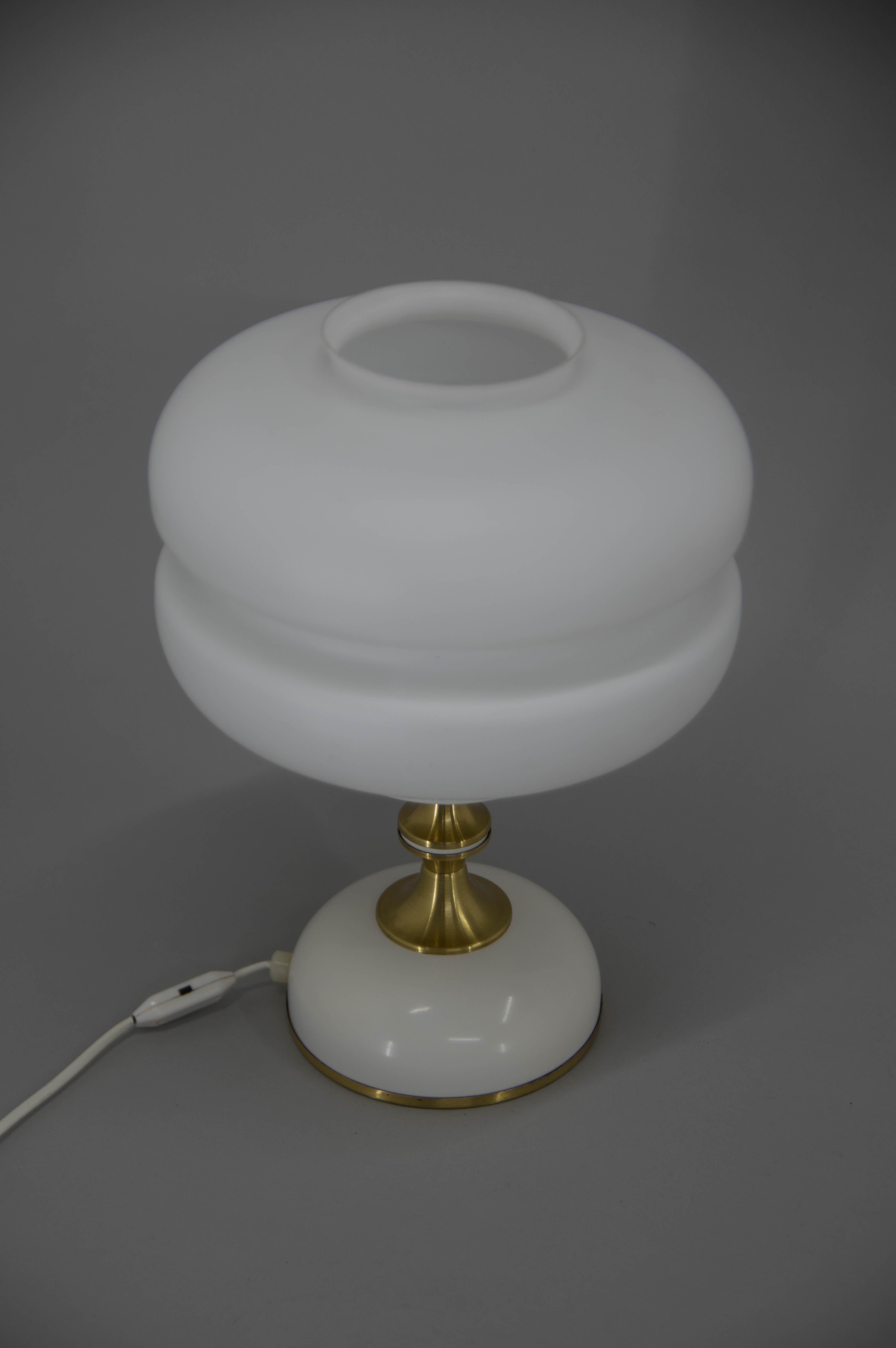Metal Table Lamp by Napako, 1970s, Perfect Condition For Sale