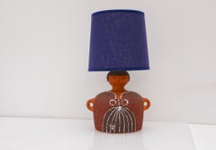 Table lamp by Nittsjö, Scandinavian ceramic art lamp By Thomas Hellström