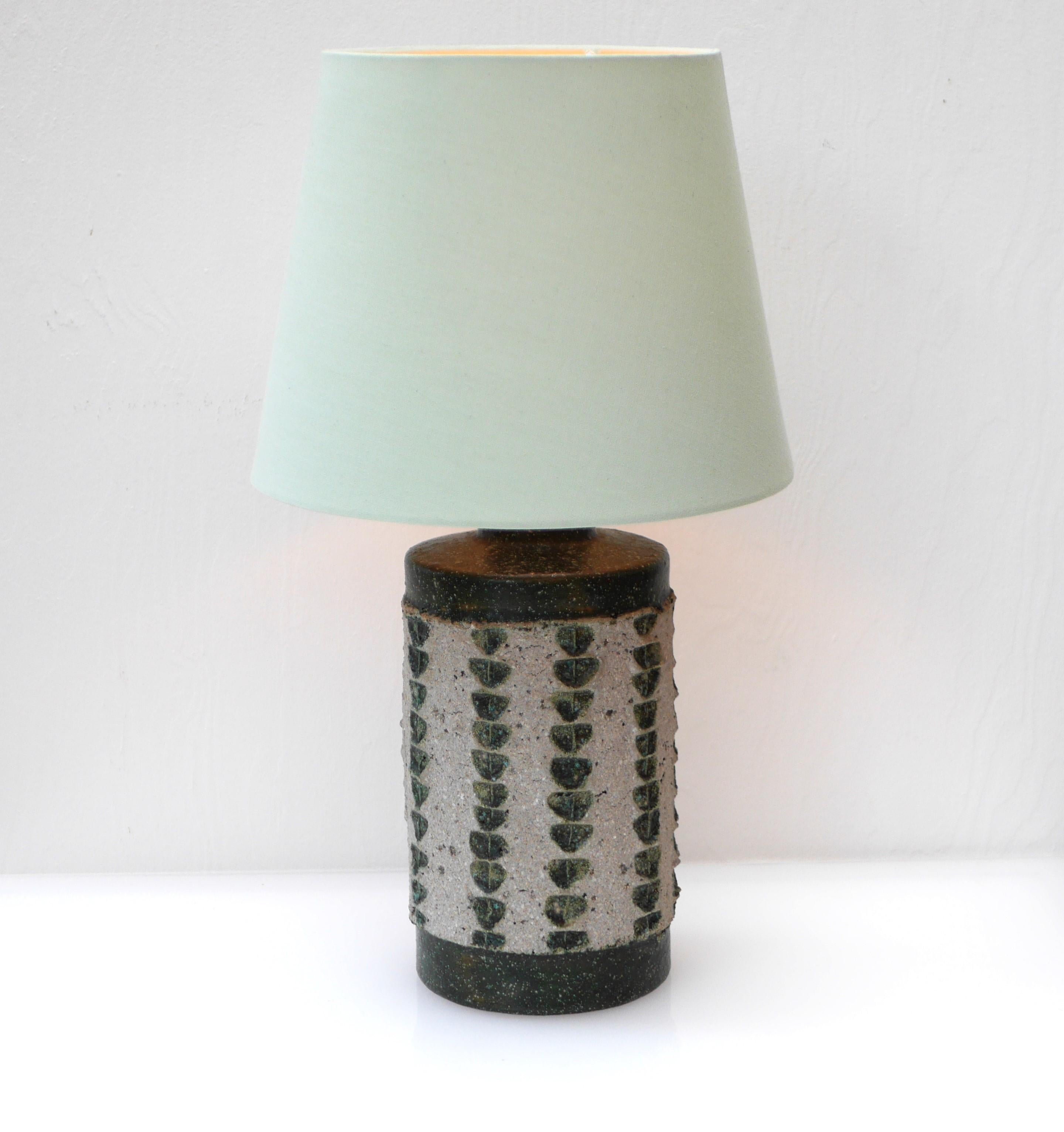 Swedish Table lamp by Nittsjö, Scandinavian ceramic art lamp By Thomas Hellström For Sale
