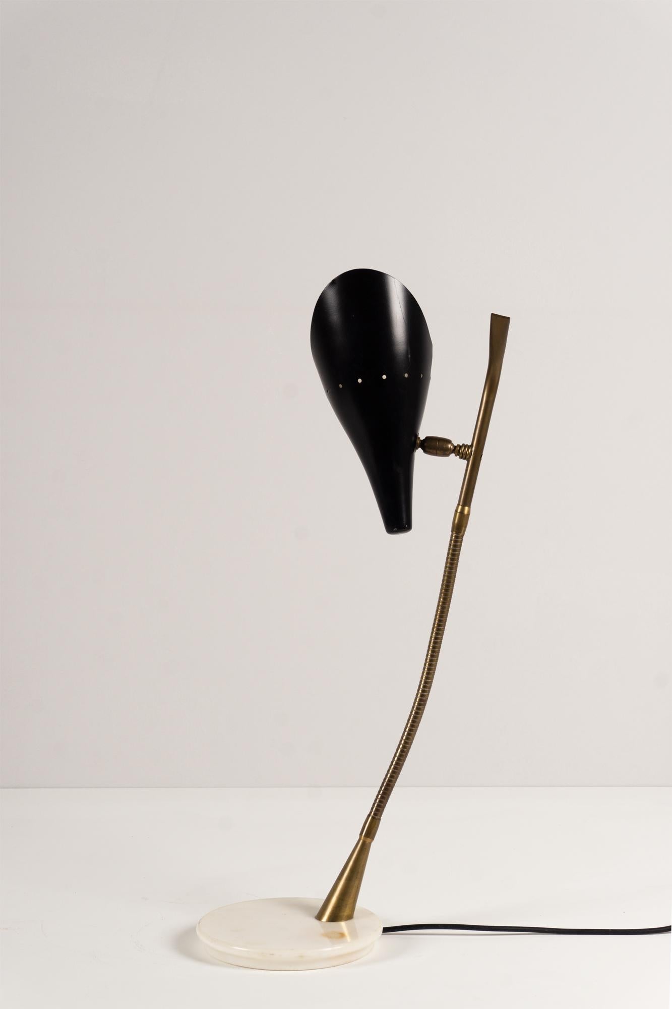 Mid-Century Modern Table Lamp by Oscar Torlasco 1955 For Sale