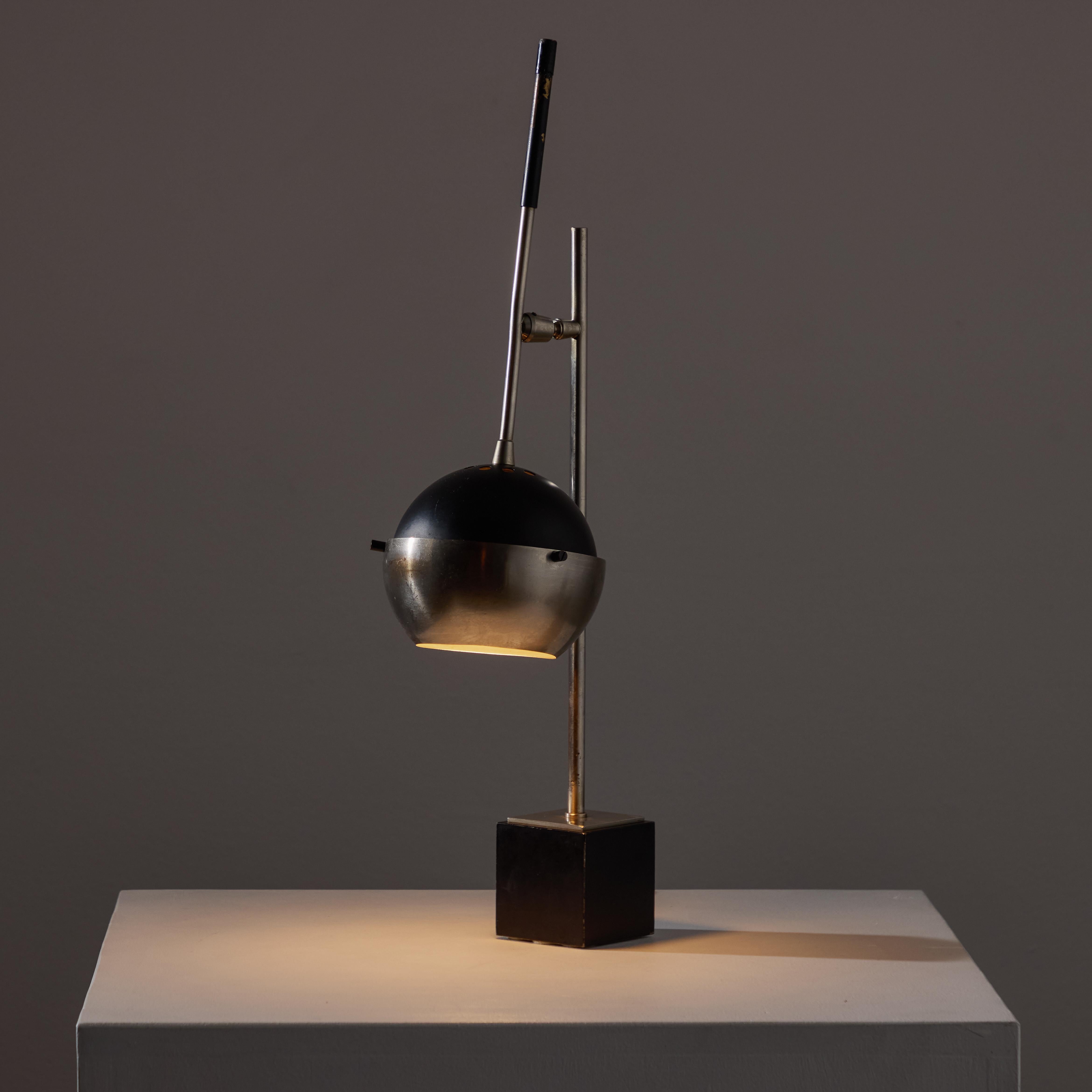 Patinated Table Lamp by Oscar Torlasco for Lumi For Sale