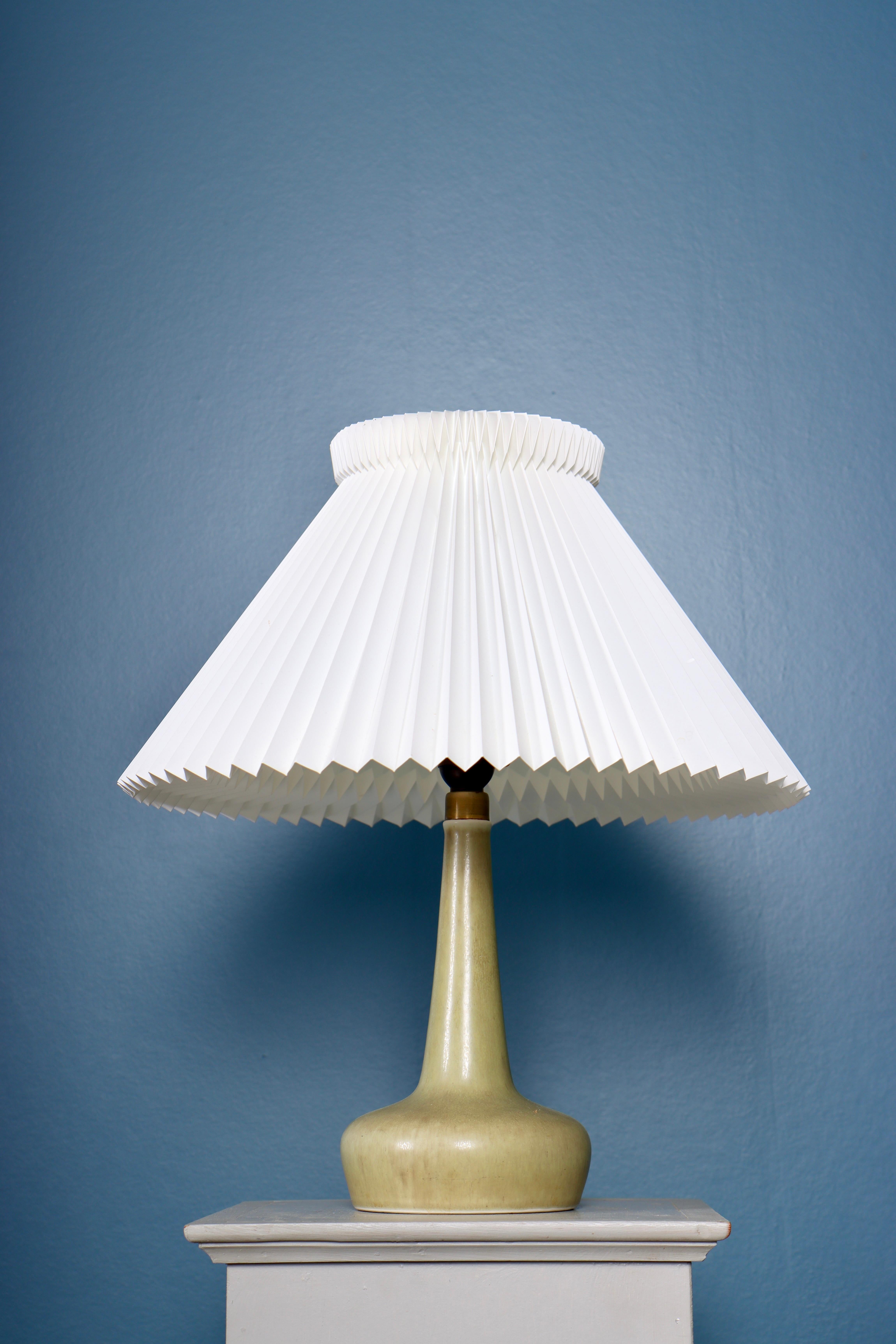 Decorative ceramic lamp designed by Palshus, Made in Denmark in the 1960s. Great original condition.