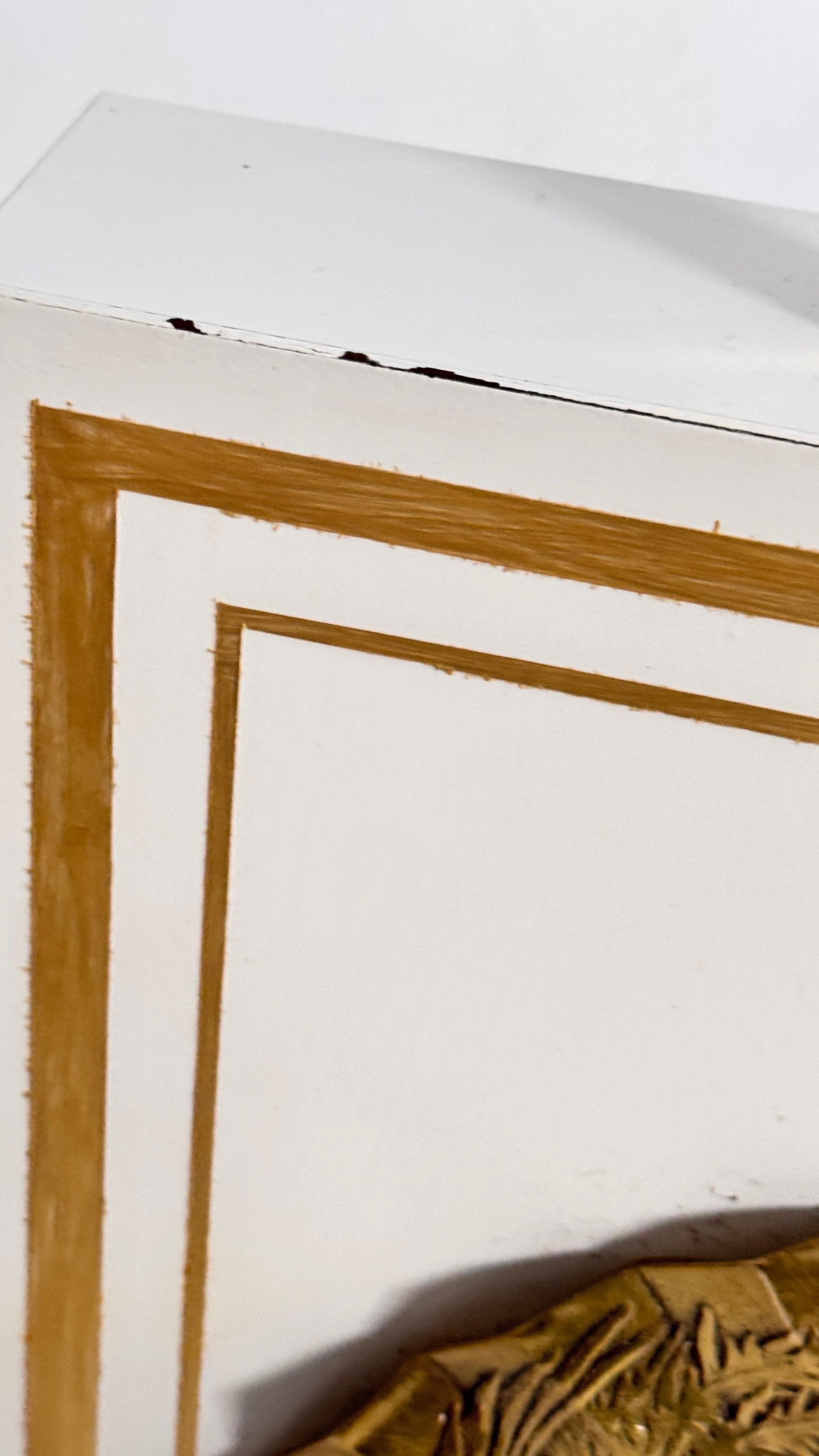 Lampe de table de Philippe Cheverny, grand modèle, laiton, bois  France 1970 en vente 1