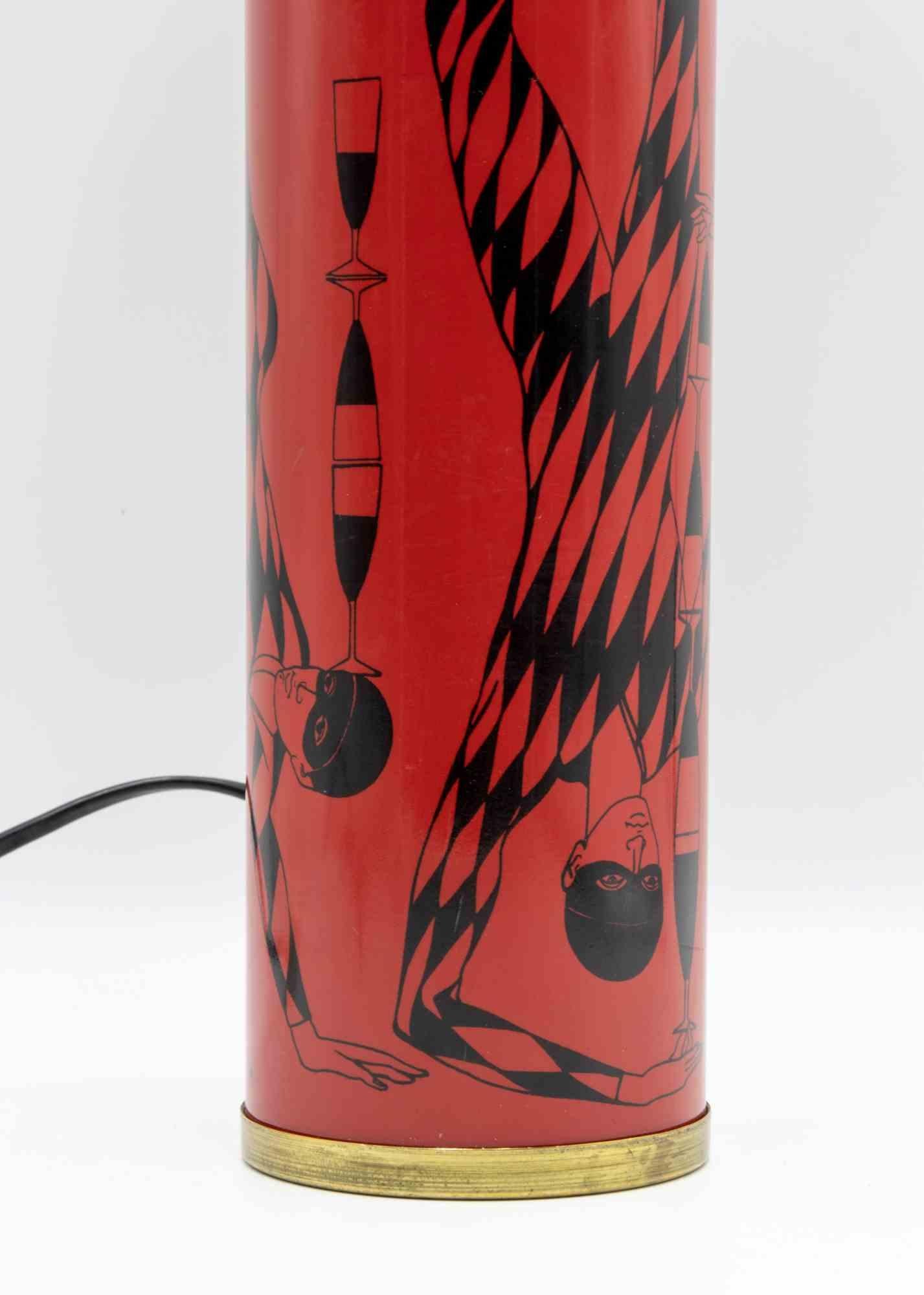 Italian Table Lamp by Piero Fornasetti, Italy 1950s. For Sale