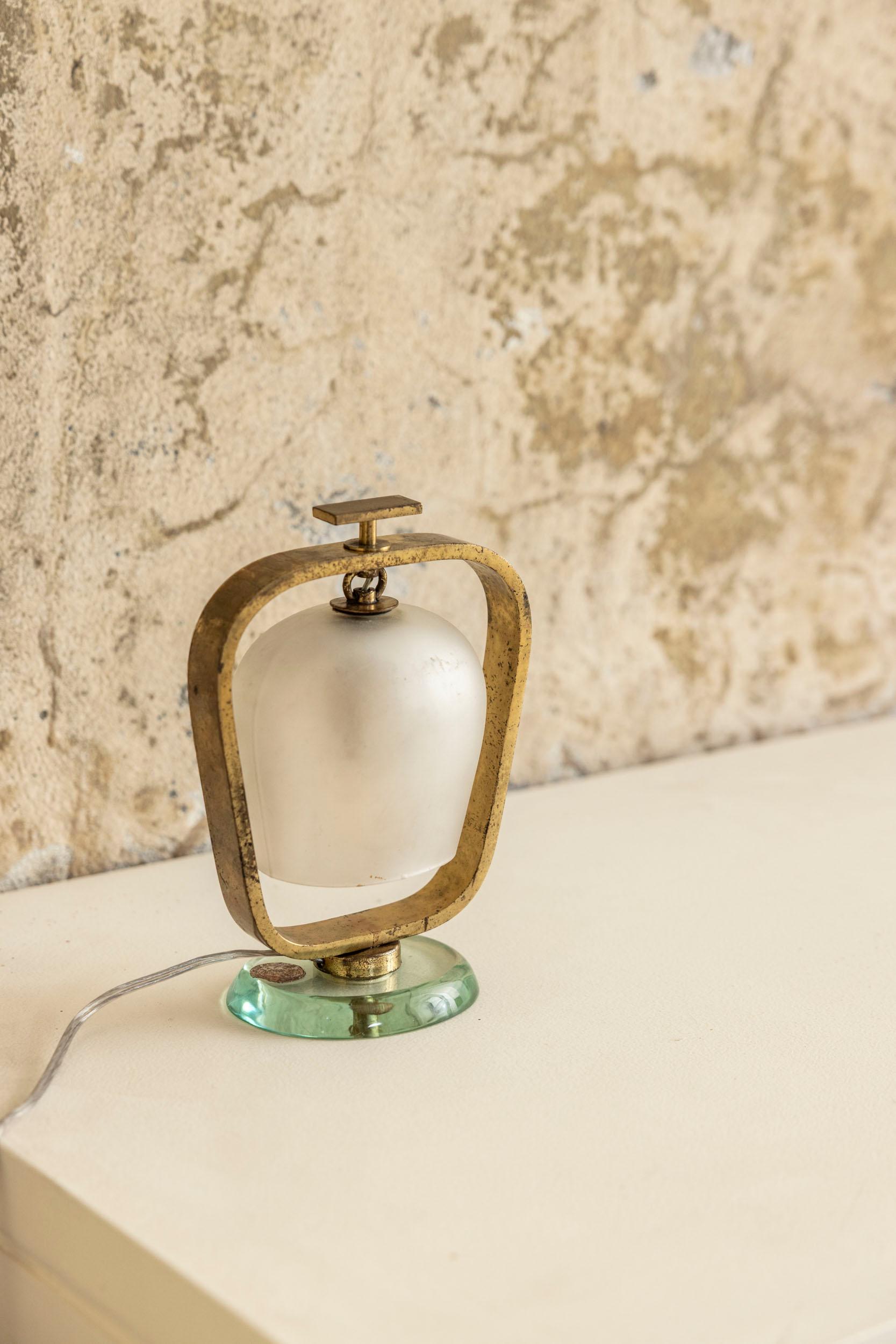 Tischleuchte von Pietro Chiesa für Fontana Arte, 1940er Jahre im Angebot 3