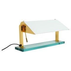 Lampe de table de Pietro Chiesa pour Fontana Arte Mod. 0836 Laiton Verre, Italie