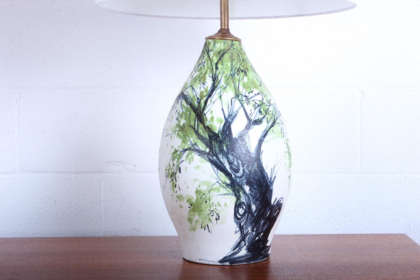 Ceramic Table Lamp by Raymor