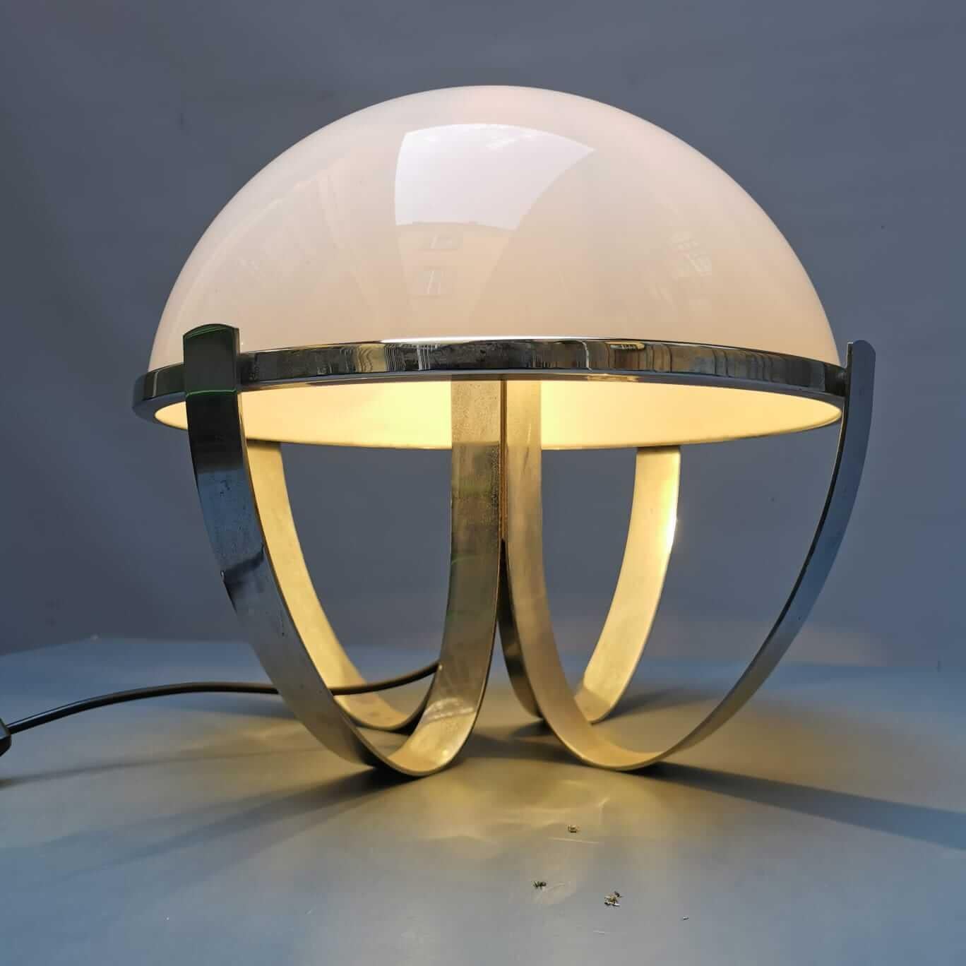 Metal Table Lamp by Reggiani For Sale