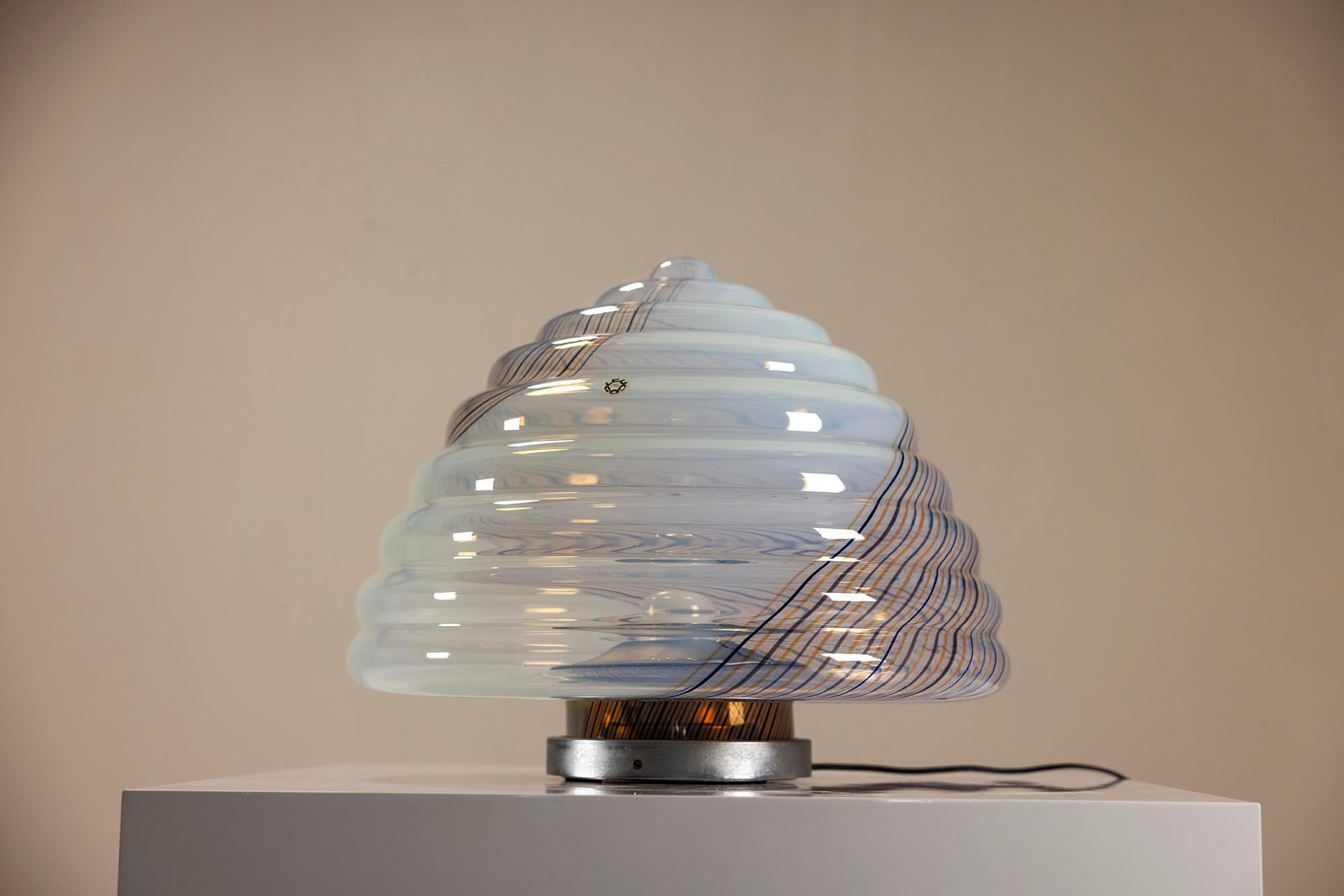 Lámpara de mesa de Roberto Pamio & Renato Toso para Leucos, Italia Años 60 Cristal de Murano en venta