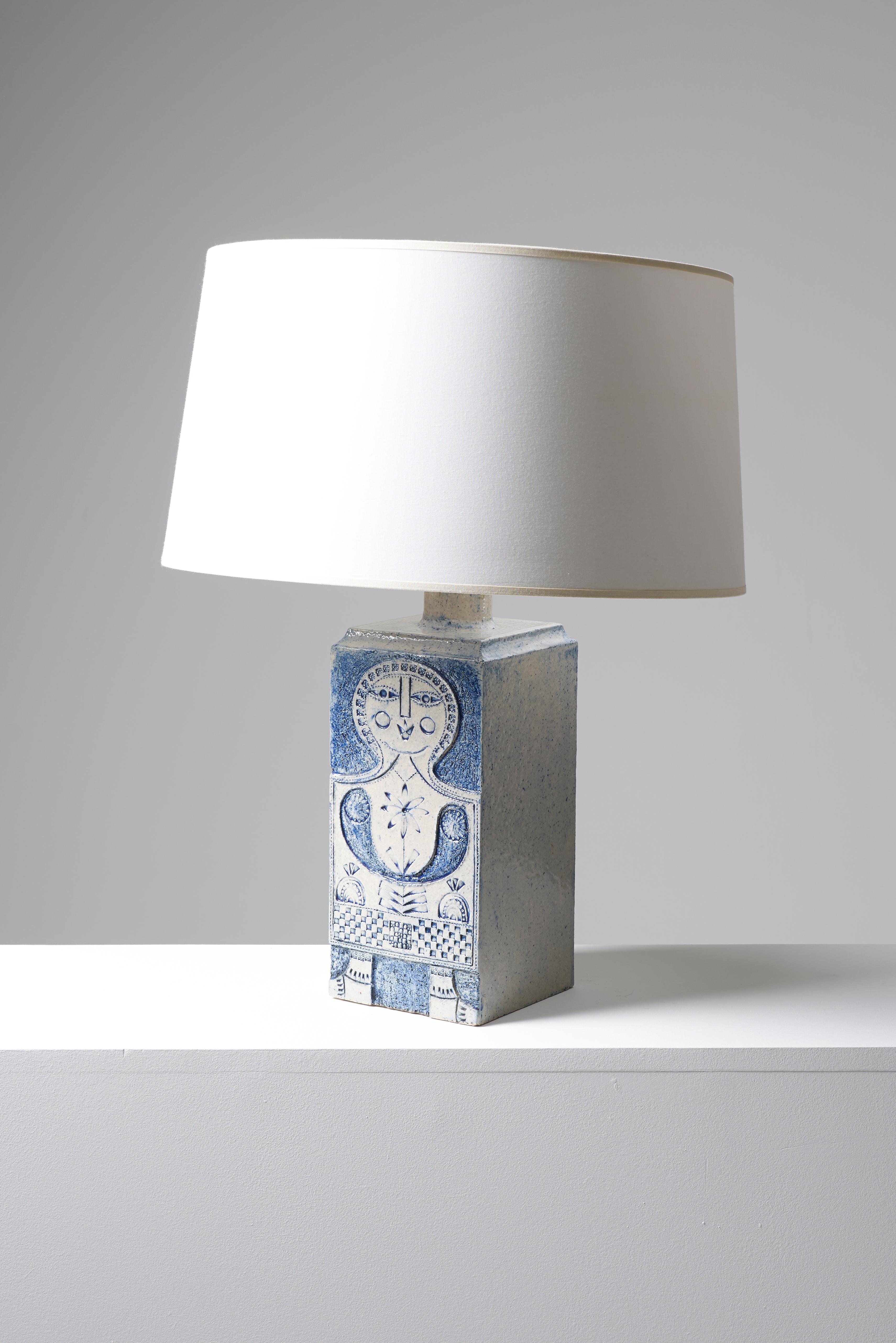 Table Lamp by Roger Capron for Vallauris, France, 1970s In Excellent Condition In PARIS, FR