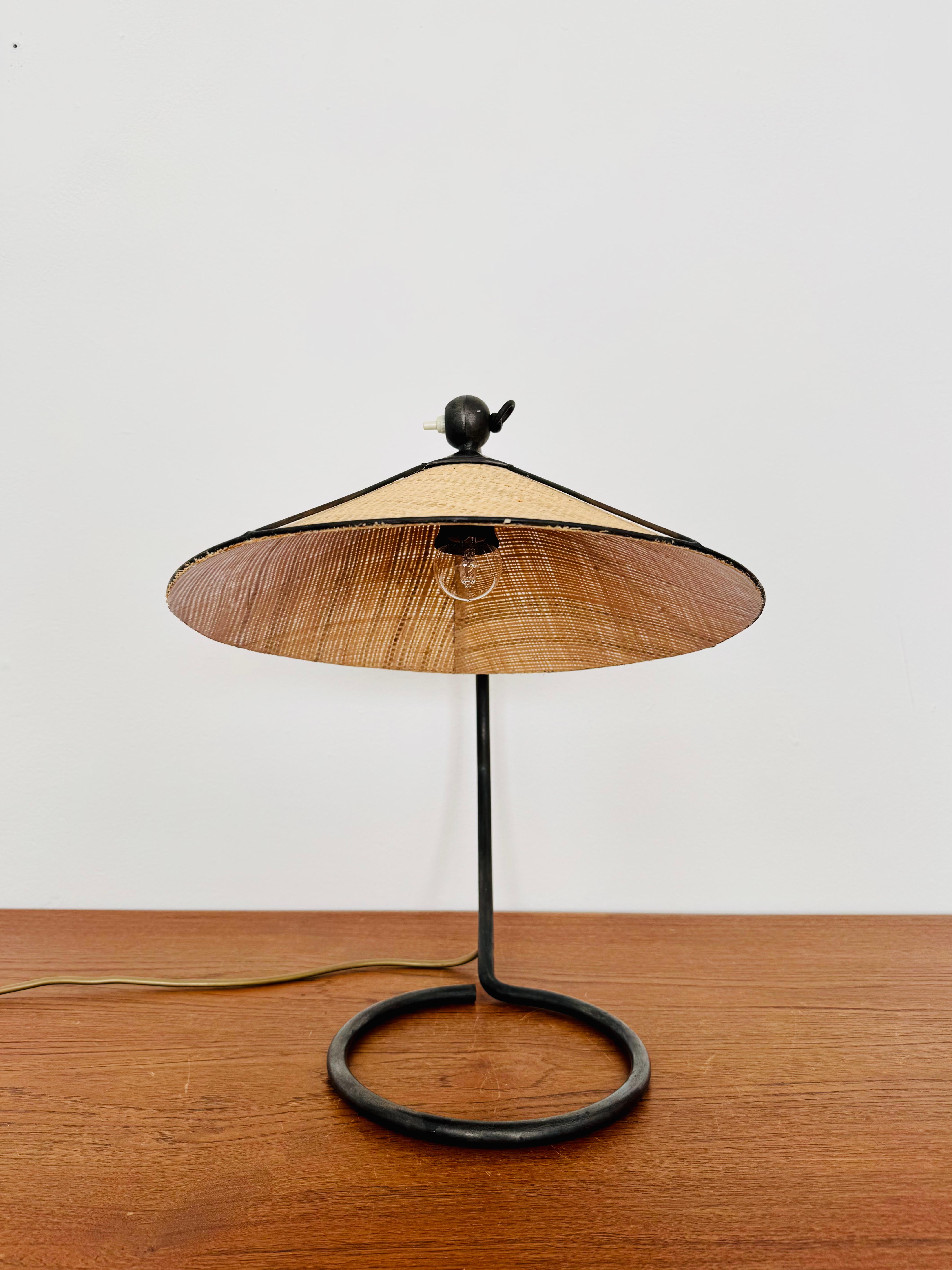 Seagrass Table Lamp by Rupert Nikoll For Sale
