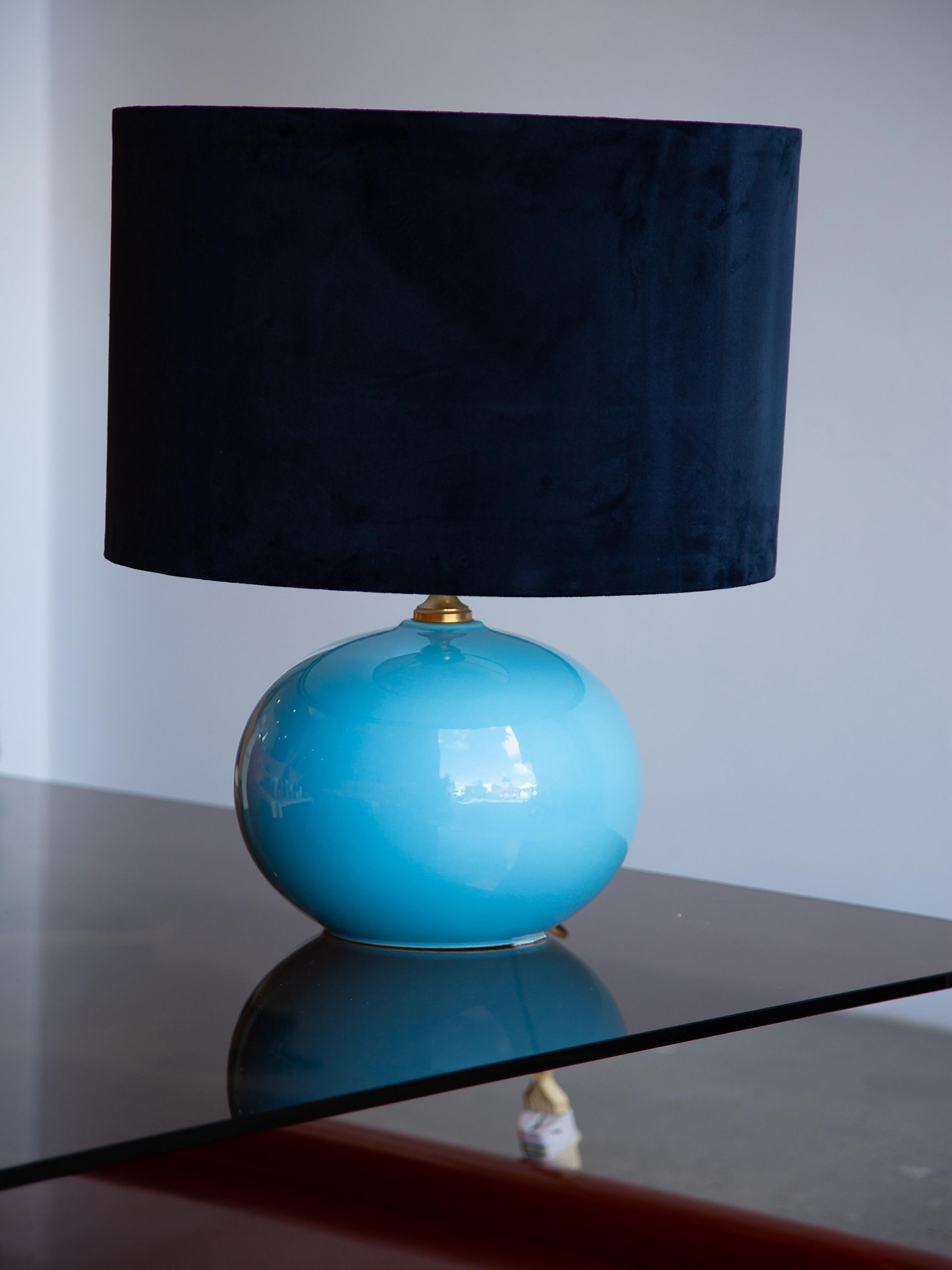 Lámpara de mesa de Societa Porcellane Artistiche en cristal de Murano finales del siglo XX en venta