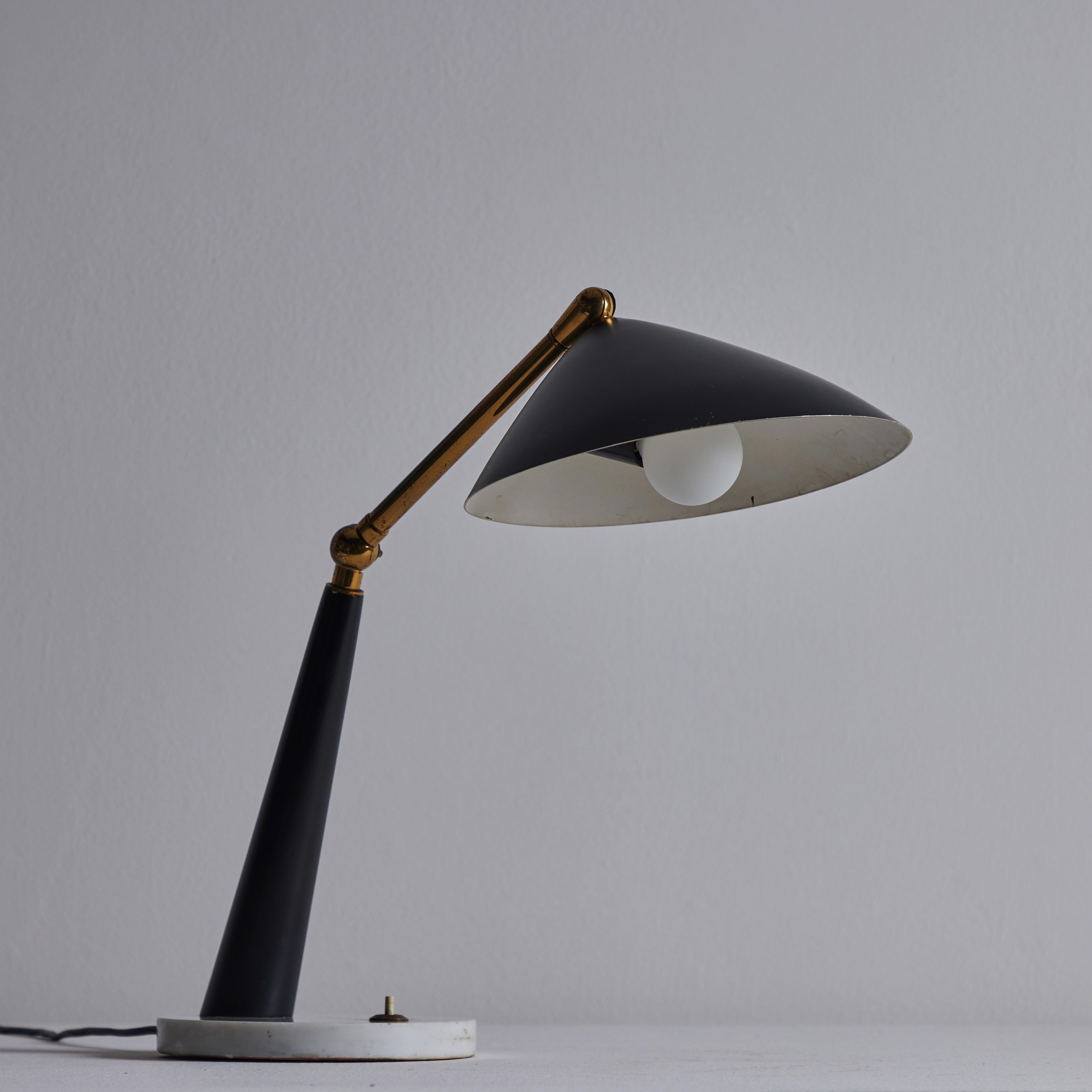 Enameled Table Lamp by Stilux