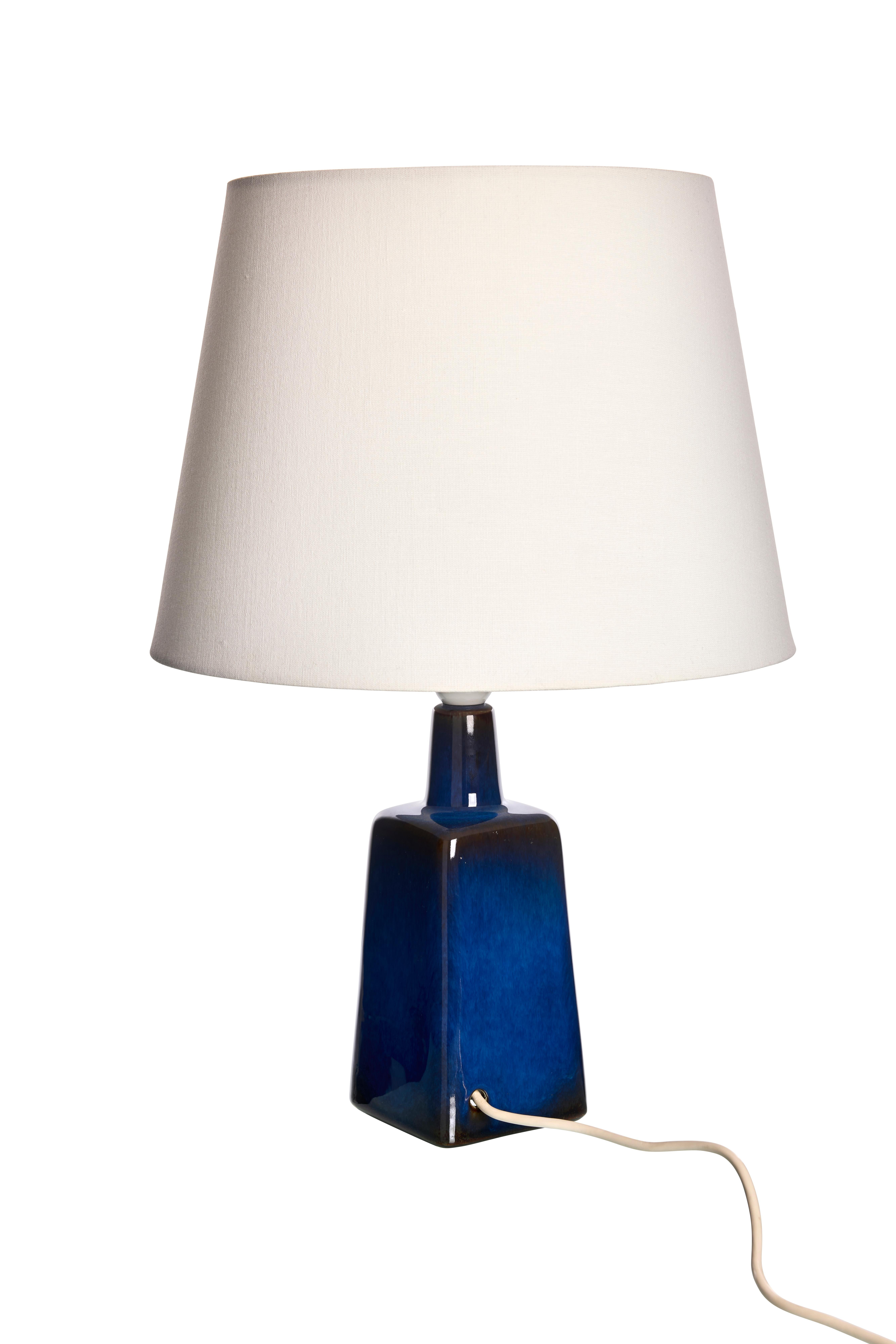 Lámpara de sobremesa de Sven Jonson, gres esmaltado con incrustaciones de plata, Gustavsberg, 1960 Moderno de mediados de siglo en venta