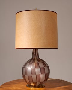 Mid-Century Modern Table Lamp by Tea Morosati, Murano Glass, Italy