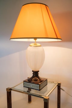 Lampada da tavolo in vetro di Murano di Tommaso Barbi, Italia