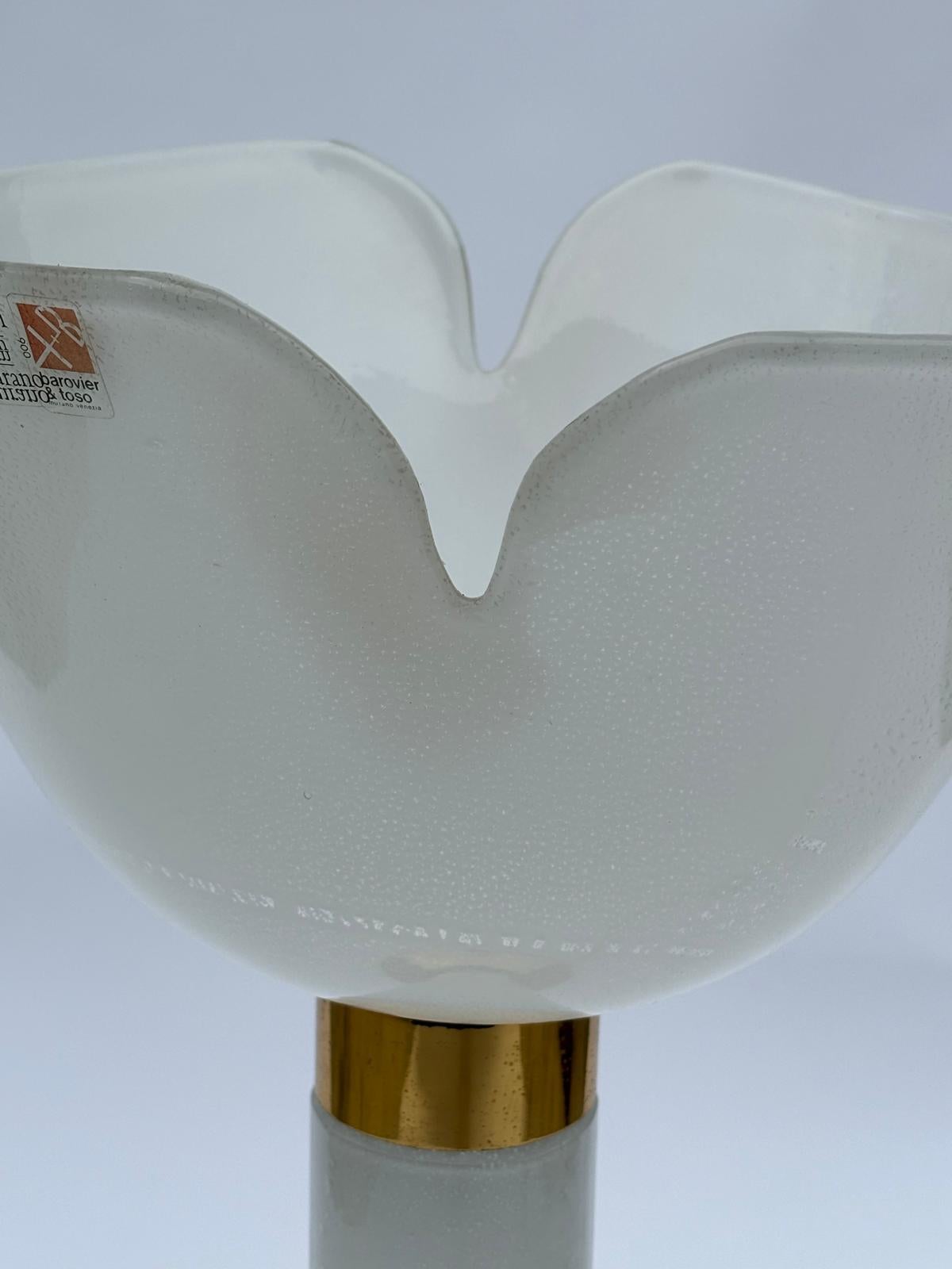 Verre de Murano Lampe de bureau Toni Zuccheri pour Barovier & Toso en vente