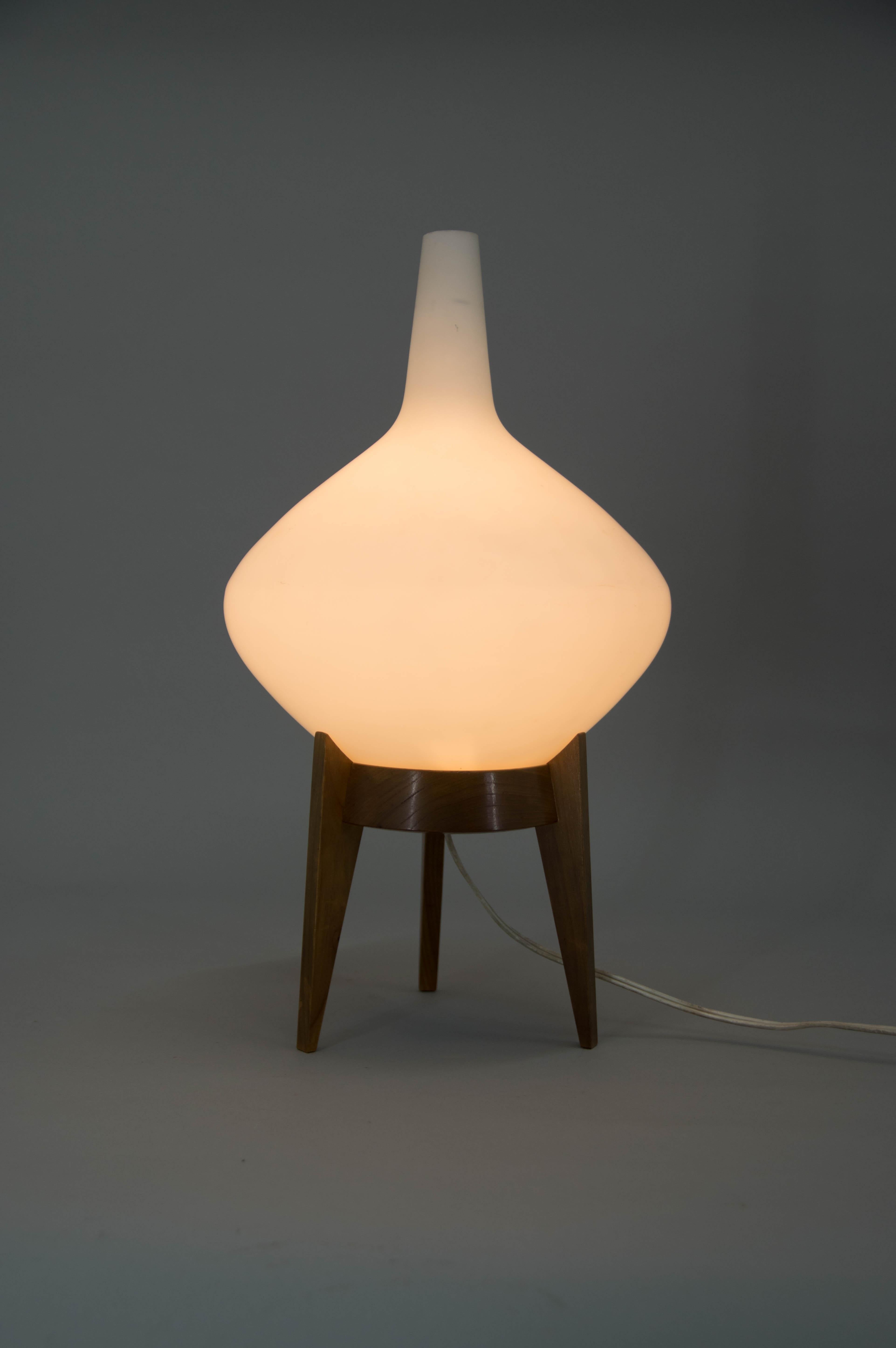 Mid-Century Modern Table Lamp by ULUV, Czechoslovakia, 1960s For Sale