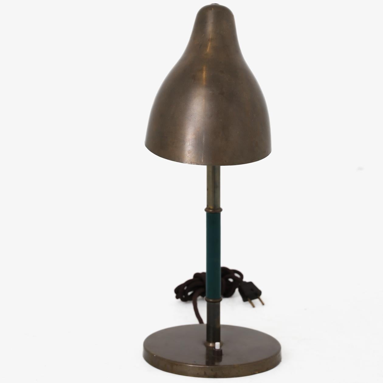 Brass Table Lamp by Vilhelm Lauritzen For Sale