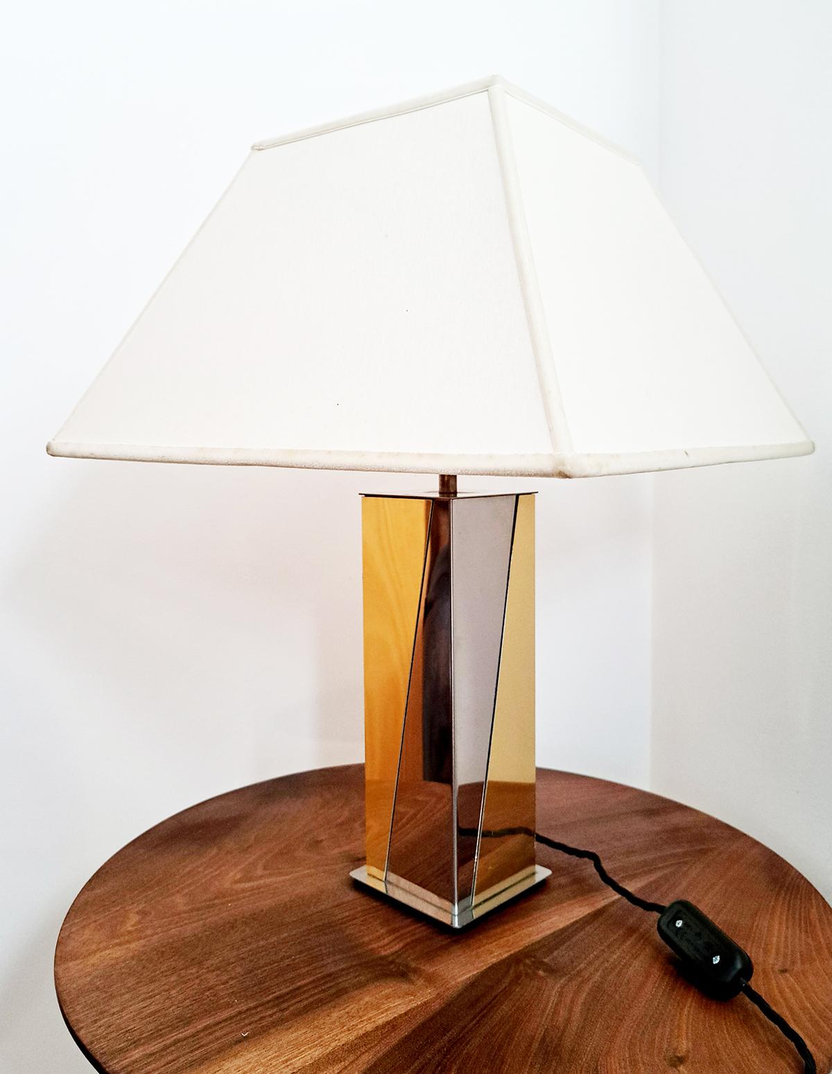 Mid-Century Modern Table Lamp by Belgo Chrome, Belgium 1970s For Sale