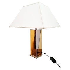 Vintage Table Lamp By Willy Rizzo For Lumica