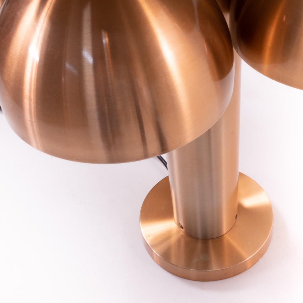 20th Century Copper Table Lamp “Cantharelle” by RAAK, 1970s For Sale